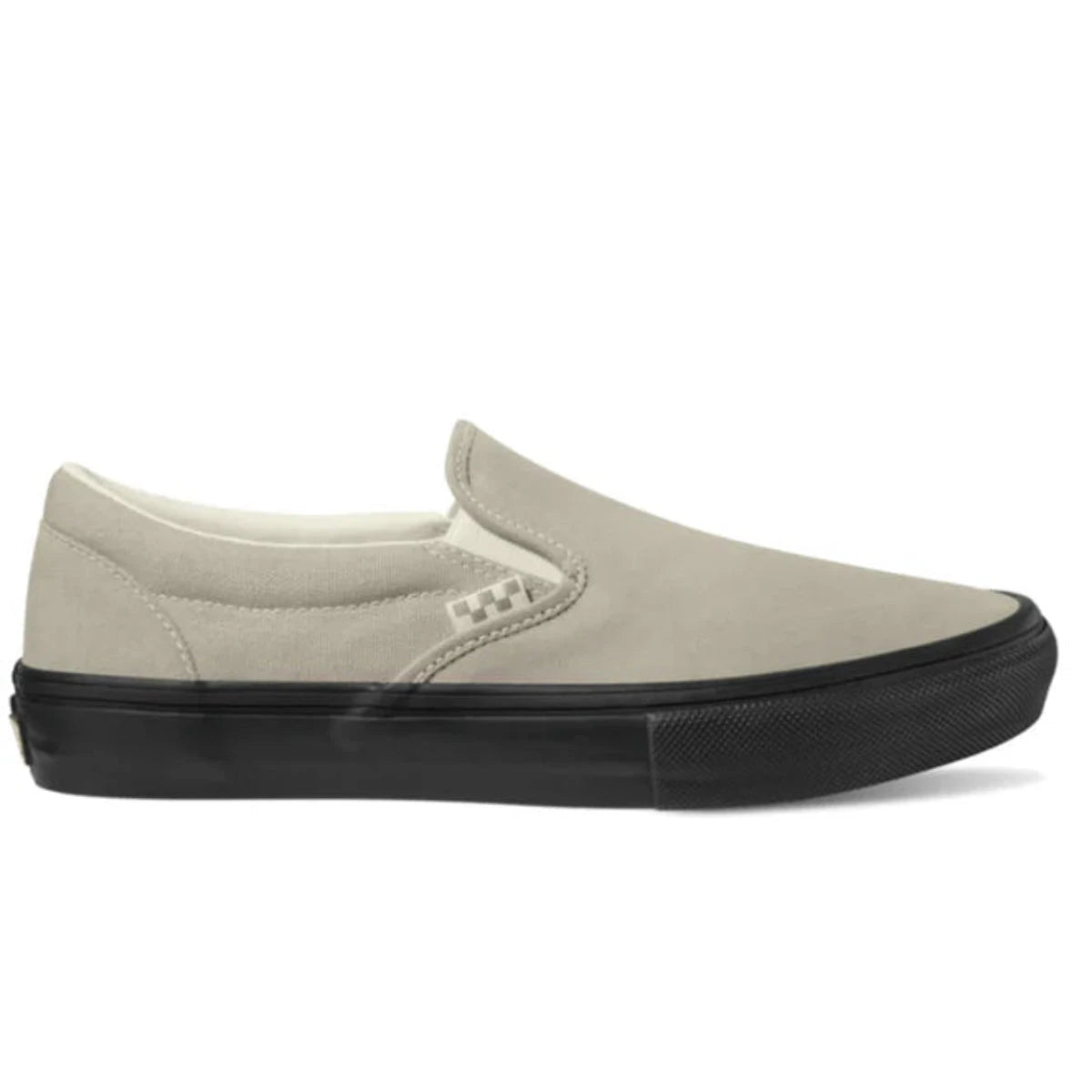 VANS Skate Slip-On Shoes for Men & Women - Classic Tan/Black Checkerboard Sneakers - Comfortable Canvas Skateboarding Shoes for Casual Wear, Street Style & Everyday Use