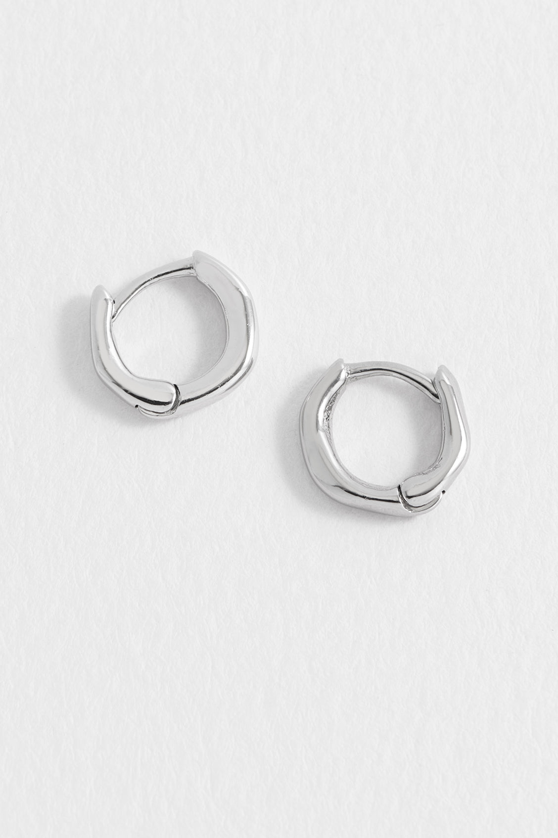 Stylish Men's Molten Huggie Hoop Earrings - 14K Gold Plated Minimalist Hoops for Everyday Wear | Perfect Gift for Him, Trendy Jewelry for Men | Gym, Office, Date Night & Casual Outings