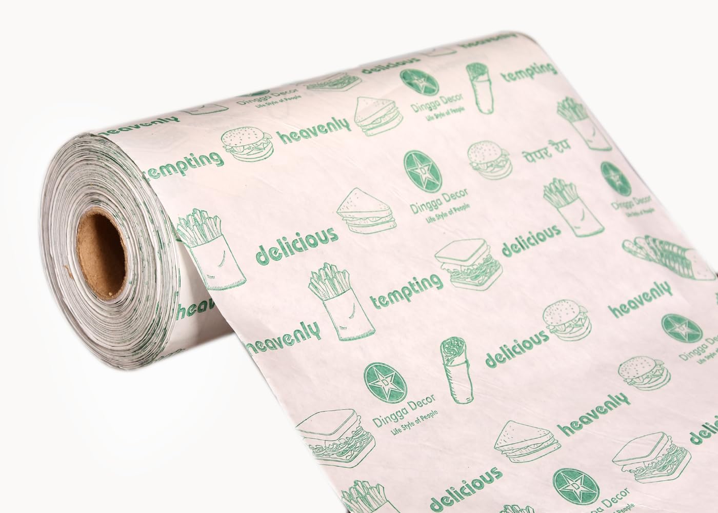 Non-Stick Parchment Paper Roll for Baking & Cooking - 100m White Butter Paper for Roti, Pastry, Cookies - Perfect for Kitchen, Bakery & Food Wrapping (Pack of 1)