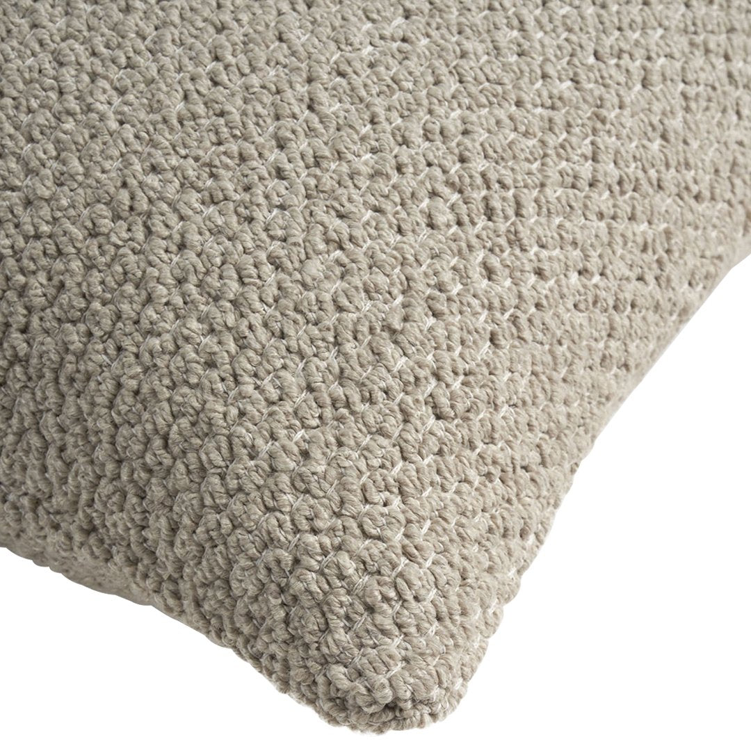 Boucle Outdoor Lumbar Cushion - Water-Resistant Back Support Pillow for Patio, Garden & Poolside Chairs - Comfortable & Stylish Home Decor Accessory