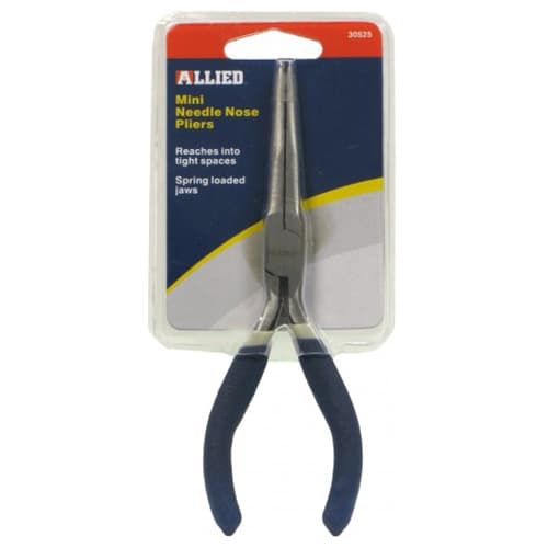 Allied 30525 5-Inch Mini Needle Nose Pliers - Precision Jewelry Making, Electronics Repair & Craft Tool for DIY Projects