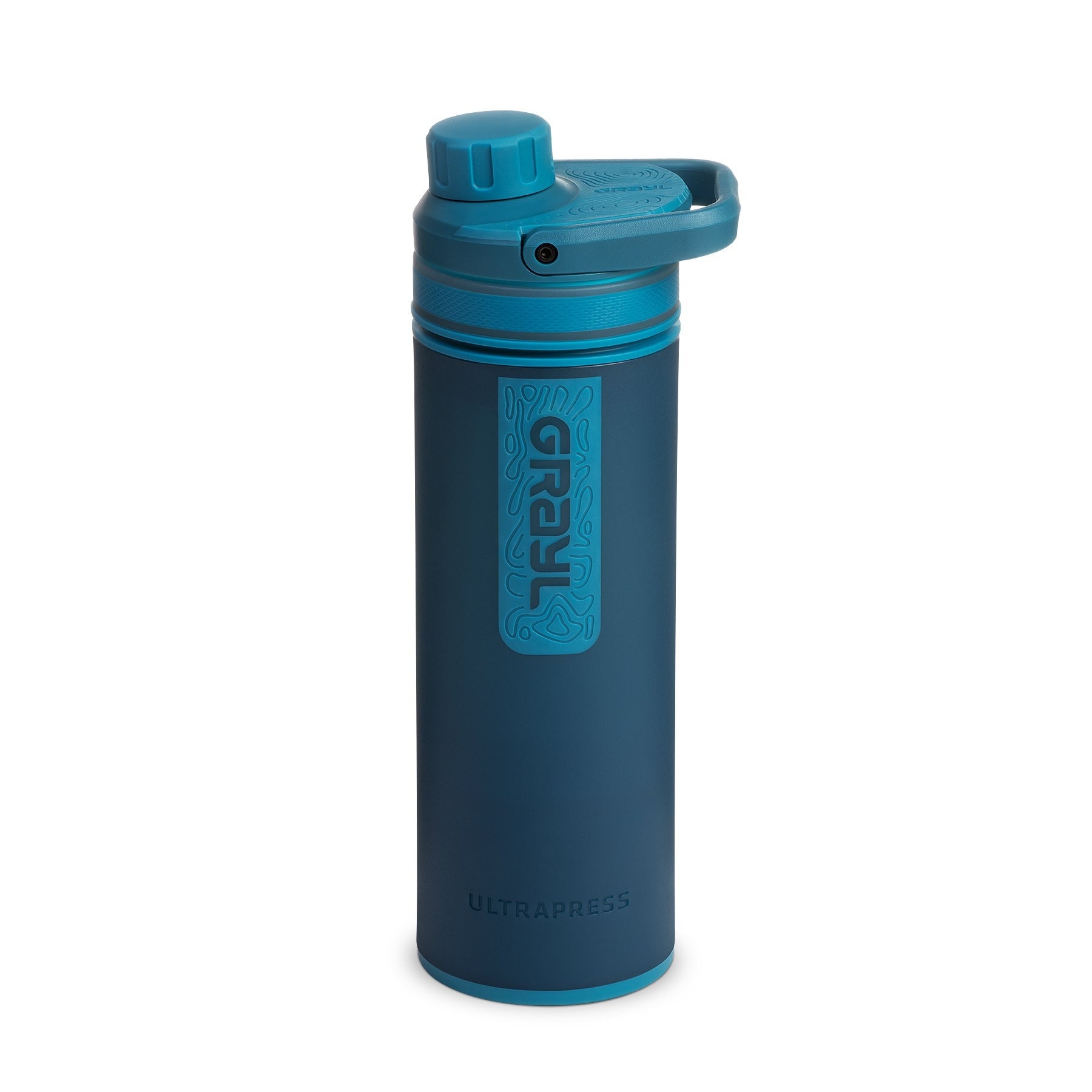 16.9oz Ultrapress Water Purifier Bottle - Portable Filter for Hiking, Camping & Travel - BPA-Free Stainless Steel Insulated Water Bottle with Advanced Purification System