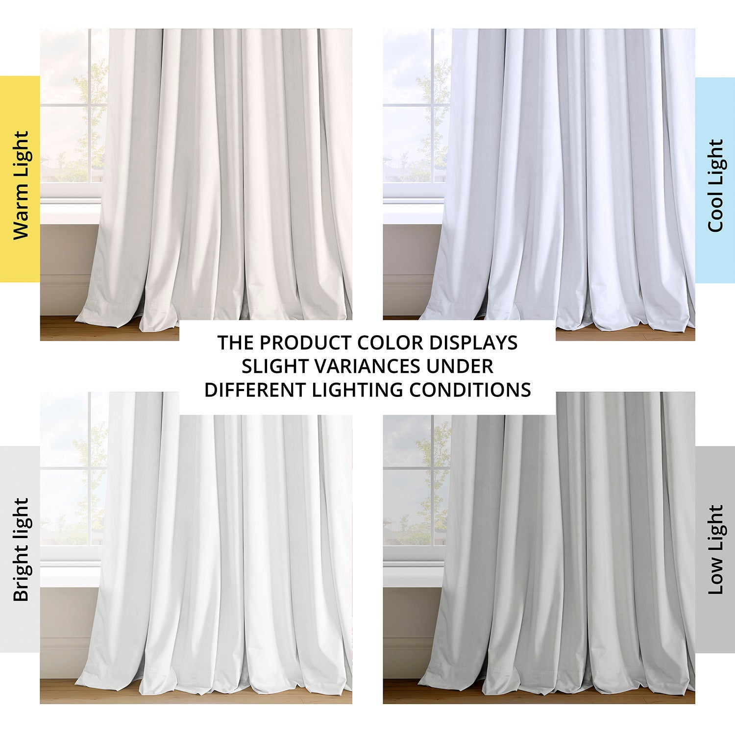 Premium White French Pleat Blackout Curtains - Thermal Insulated Velvet Drapes for Bedroom & Living Room - Noise Reducing & Light Blocking Window Treatments for Home Decor