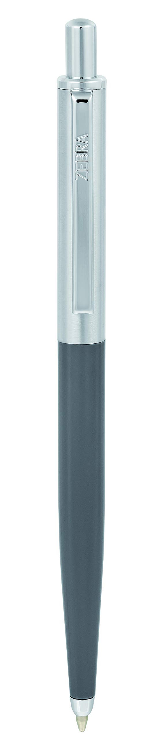 Zebra Pen 901 Black Ballpoint Pens - Retractable Fine Point Black Ink Pens with Premium Grey Barrel & Presentation Case | Smooth Writing for Office, School, Note Taking & Gift Giving (1 Pack)