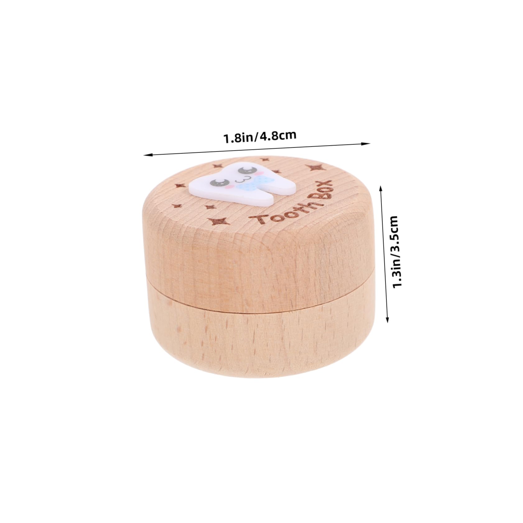 IWOWHERO Unique Wooden Baby Tooth Box - Keepsake Organizer for Boys & Girls to Preserve Childhood Memories | Perfect for First Tooth, Milestone Gifts & Nursery Decor