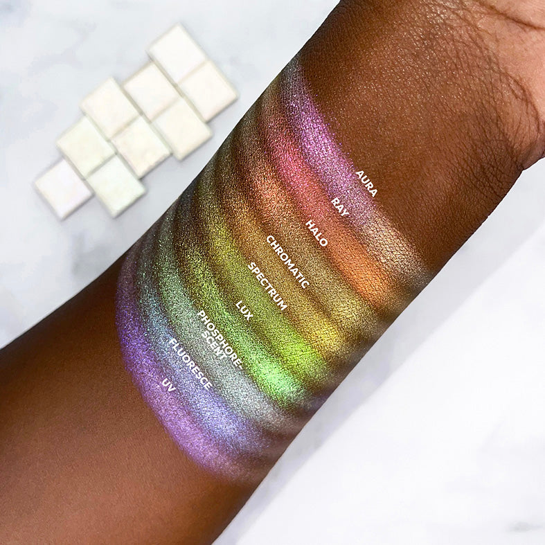 Fluoresce Series 2 Iridescent Multichrome Eyeshadow - Long-Lasting Pigmented Makeup for Party, Cosplay & Special Occasions
