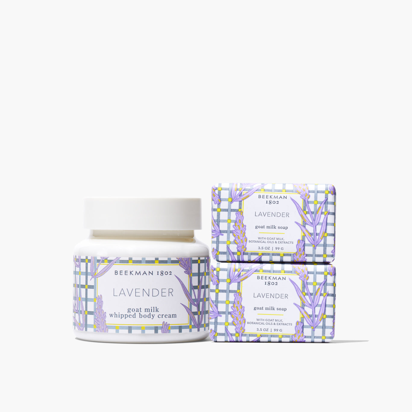 All is Calm Lavender Bodycare Gift Set - Soothing Lavender Body Lotion, Bath Salts & Candle - Relaxing Spa Set for Stress Relief & Better Sleep - Perfect for Self-Care, Gifts & Home Spa Nights