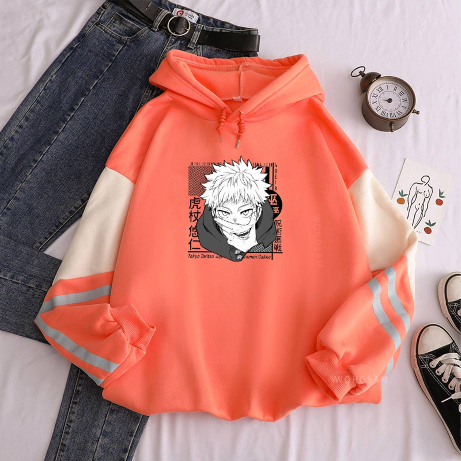 Anime Hoodies for Women - Oversized Streetwear Sweatshirt with Long Sleeves | Casual Cosplay, Anime Convention, Loungewear & Everyday Wear