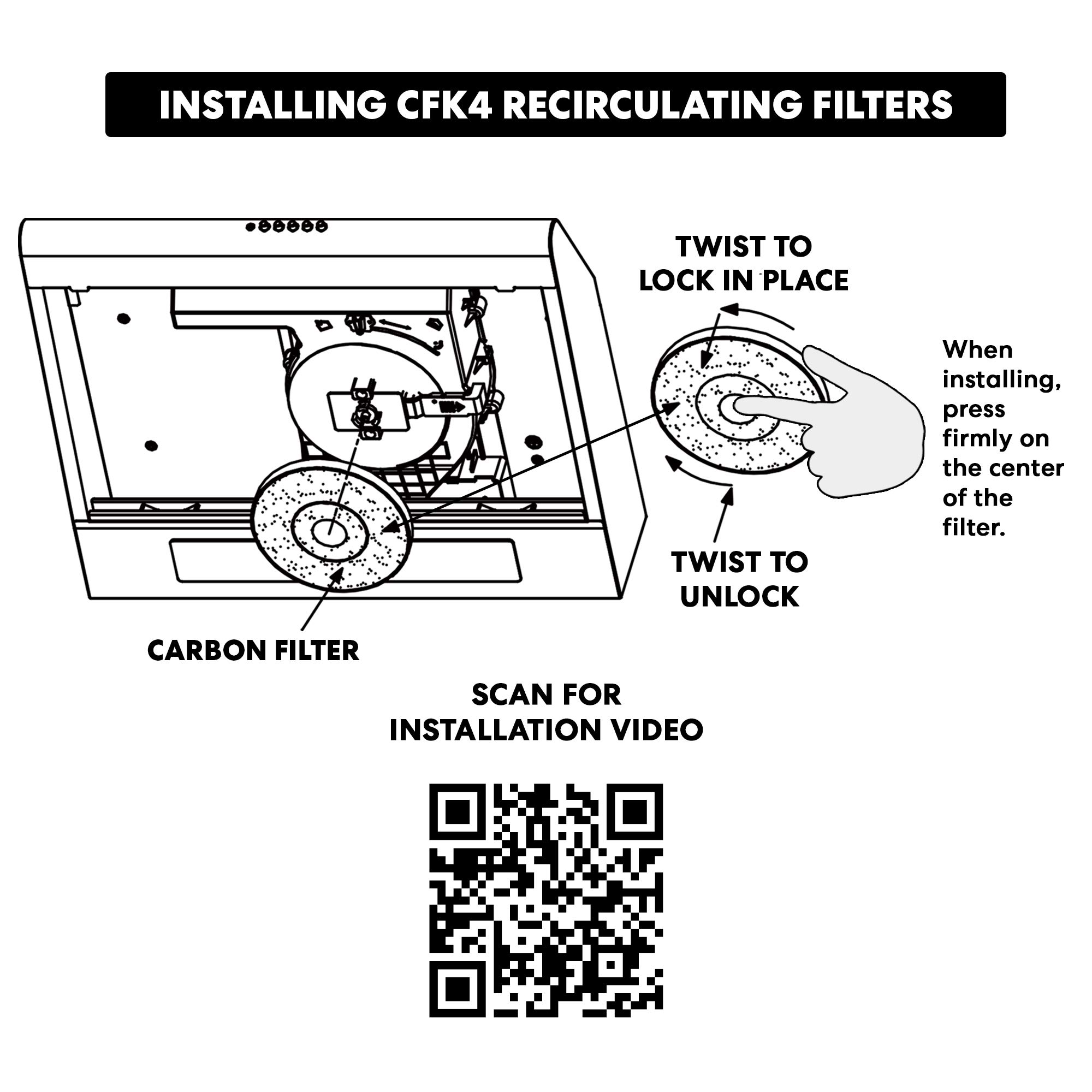 Genuine Cosmo Range Hood Filter Replacement (5MU30 / 5MU36 Filter - CFK4) - Perfect for Kitchen Ventilation & Air Purification