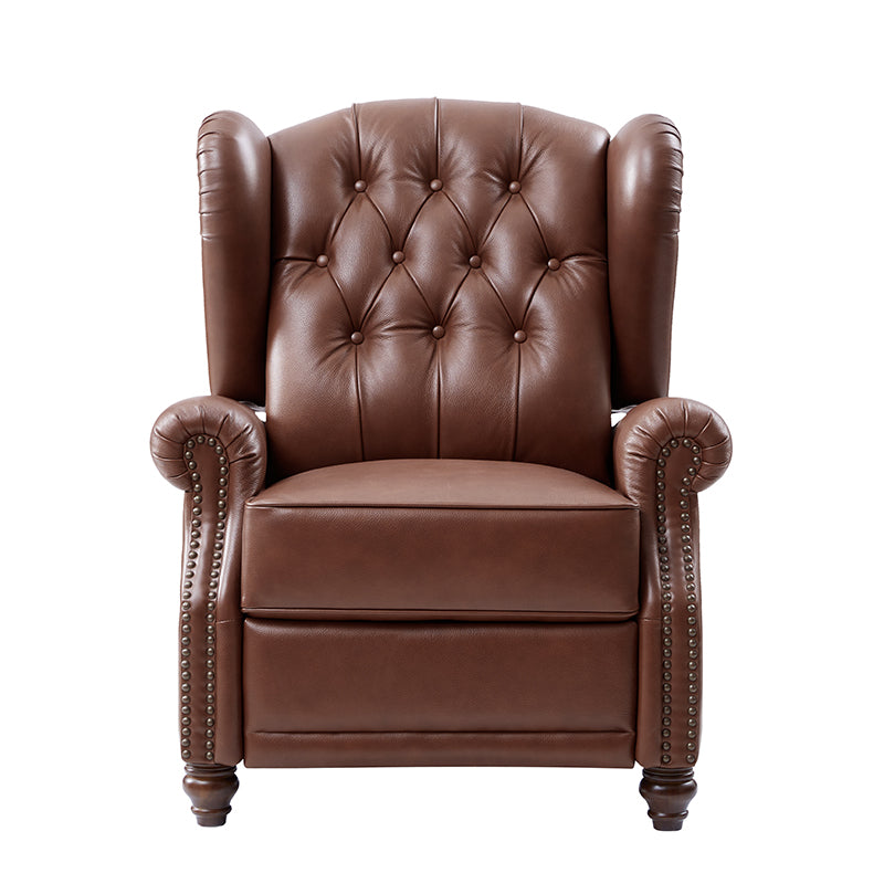 Karelie Genuine Leather Electric Recliner Chair - Power Lift Reclining Sofa with Massage & Heat for Living Room, Home Theater, and Office Relaxation