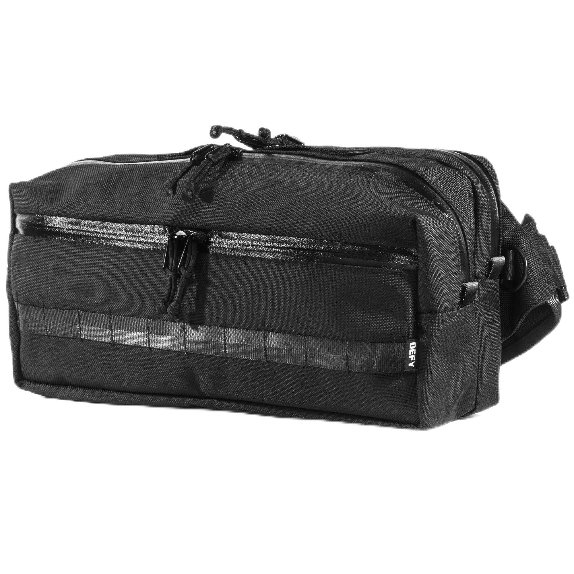 DEFY Ballistic Nylon Crossbody Sling Bag for Men - 10.5L Utility Shoulder Bag with 13