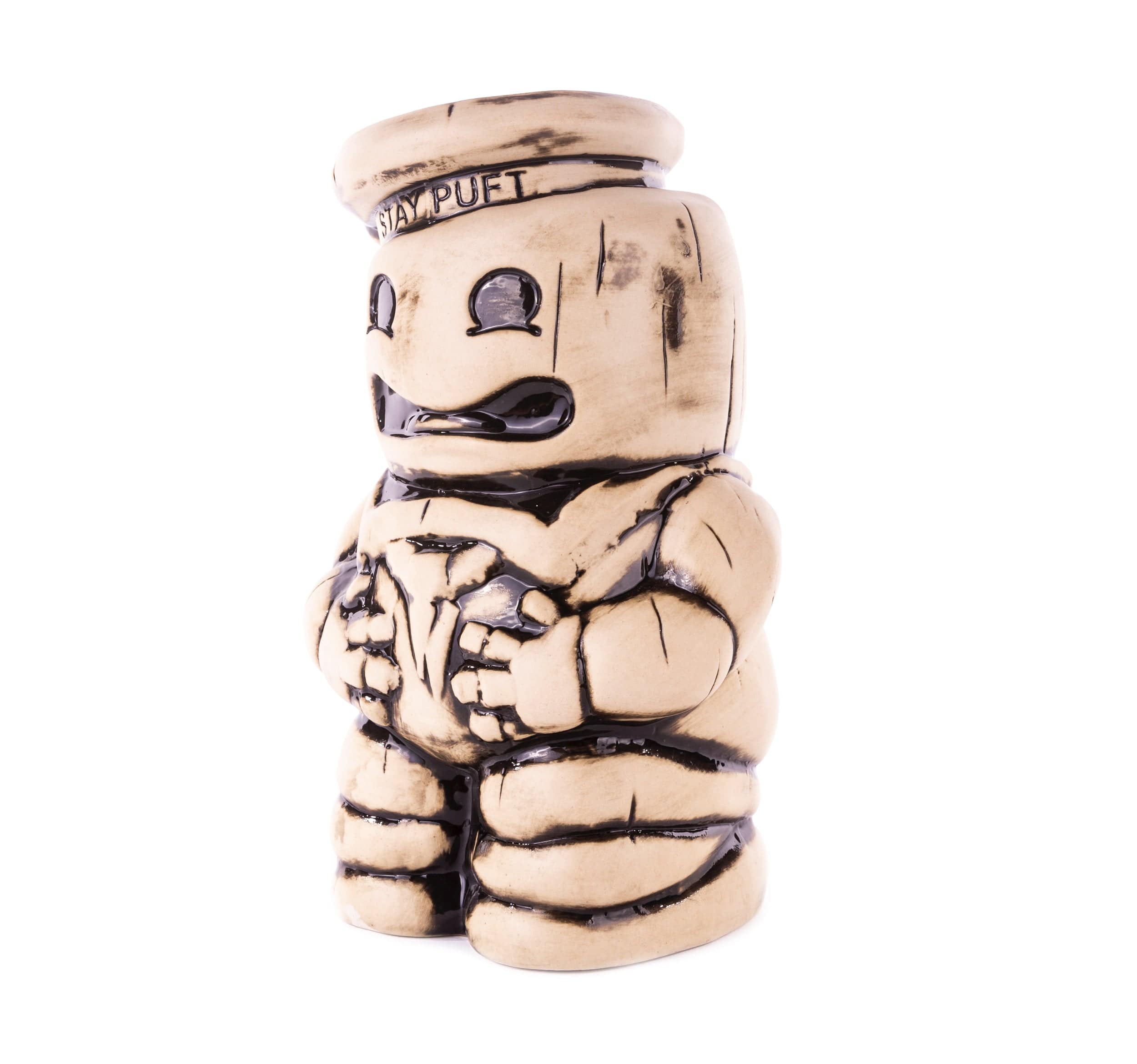 Ghostbusters Stay Puft Marshmallow Man Tiki Mug - Bone Variant Collectible Cup for Movie Fans - Perfect for Halloween Parties, Themed Events & Pop Culture Collectors