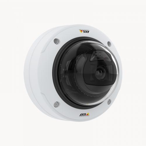 Axis Communications P3255-LVE 2MP Outdoor Security Dome Camera with Night Vision, IP66 Weatherproof - Ideal for Home Surveillance, Business Security & 24/7 Property Monitoring