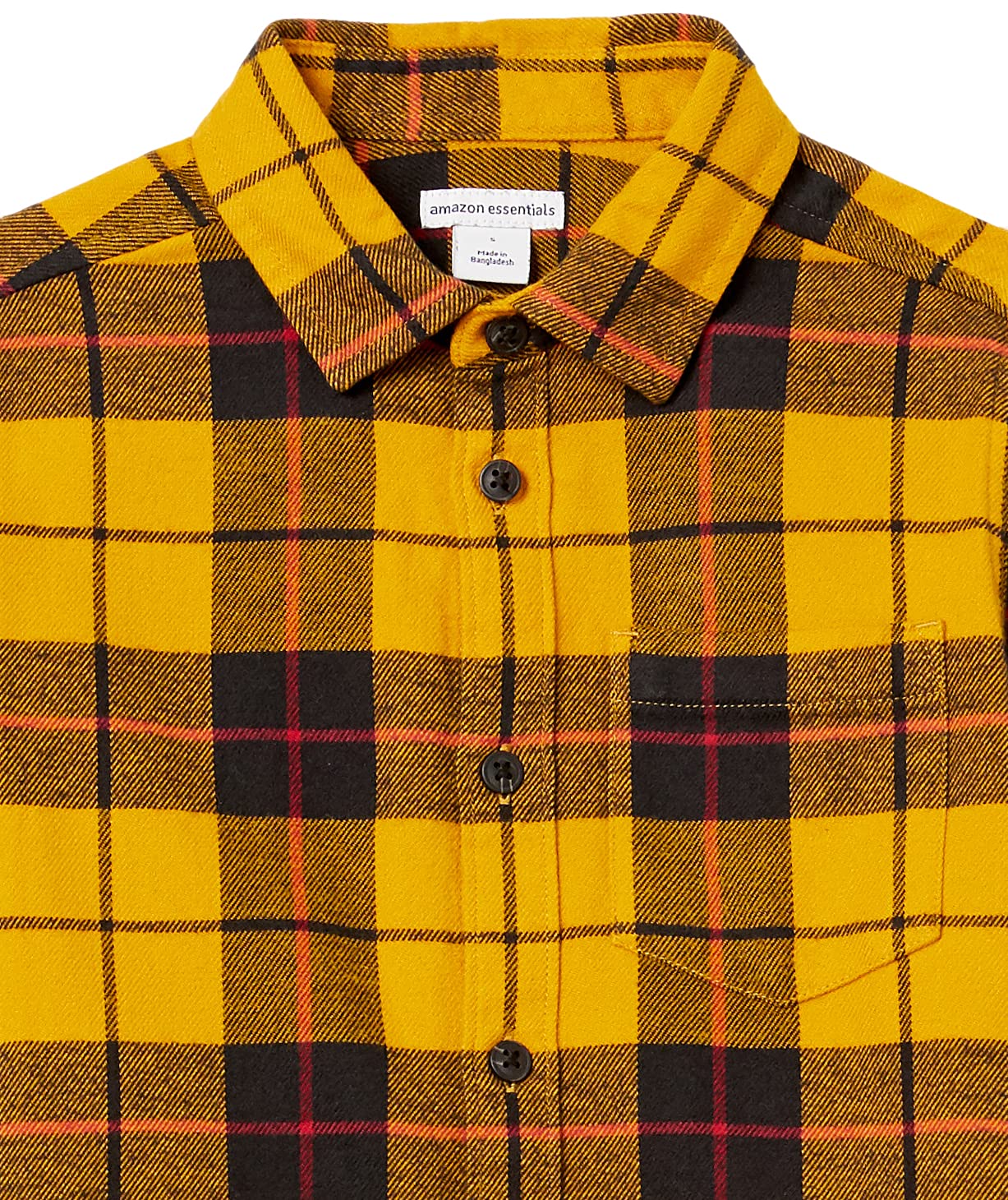 Amazon Essentials Boys & Toddlers' Flannel Button-Down Shirt - Soft & Comfortable for School, Playdates & Family Photos