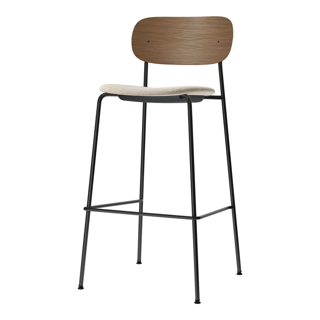 Co Bar Chair with Upholstered Seat - Modern Counter Height Stool for Kitchen Island, Bar, and Dining Room - Comfortable & Stylish Seating Solution