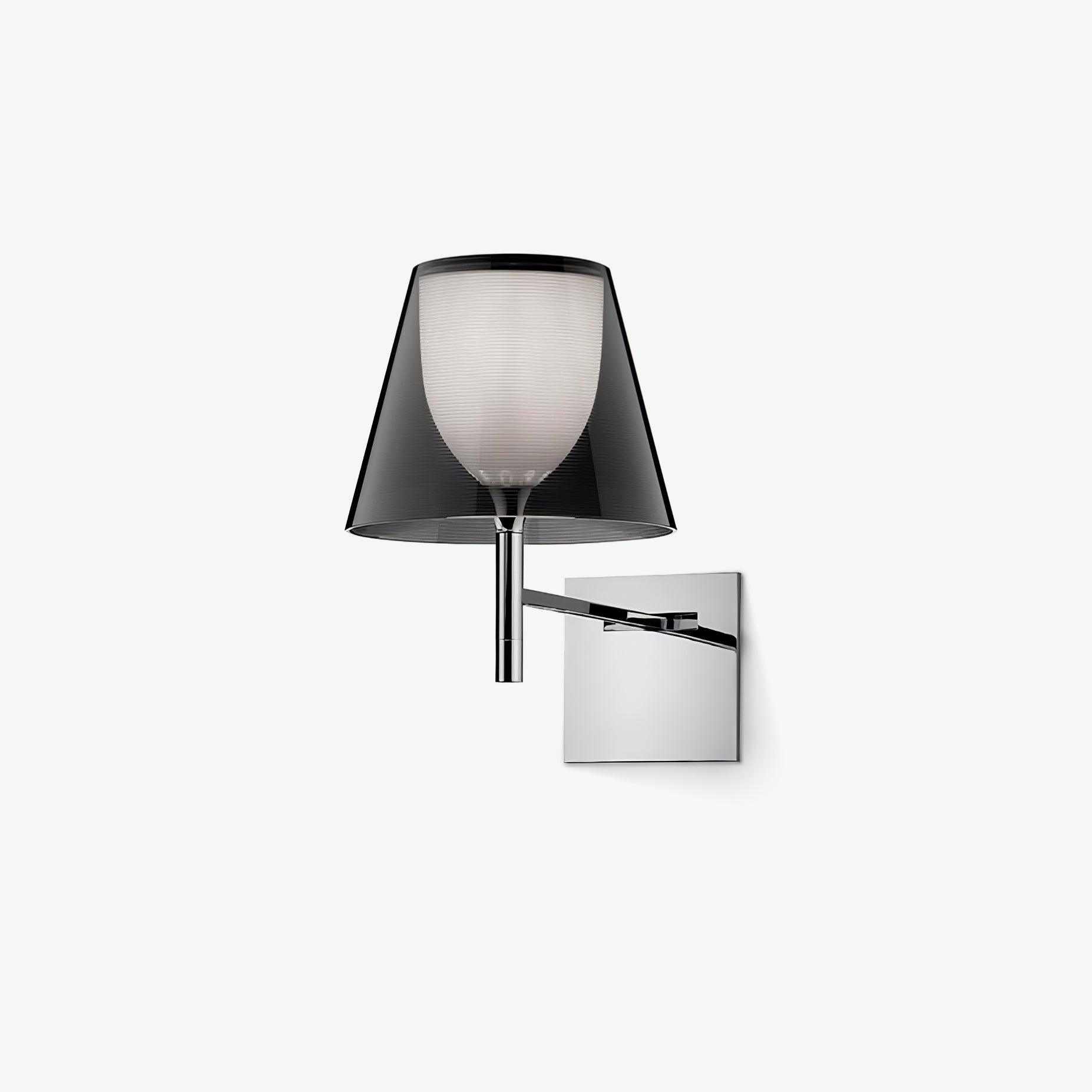 Chrome Prism Wall Lamp - Modern Geometric LED Sconce for Bedroom, Living Room & Hallway Decor - Energy Efficient Ambient Lighting for Home & Office