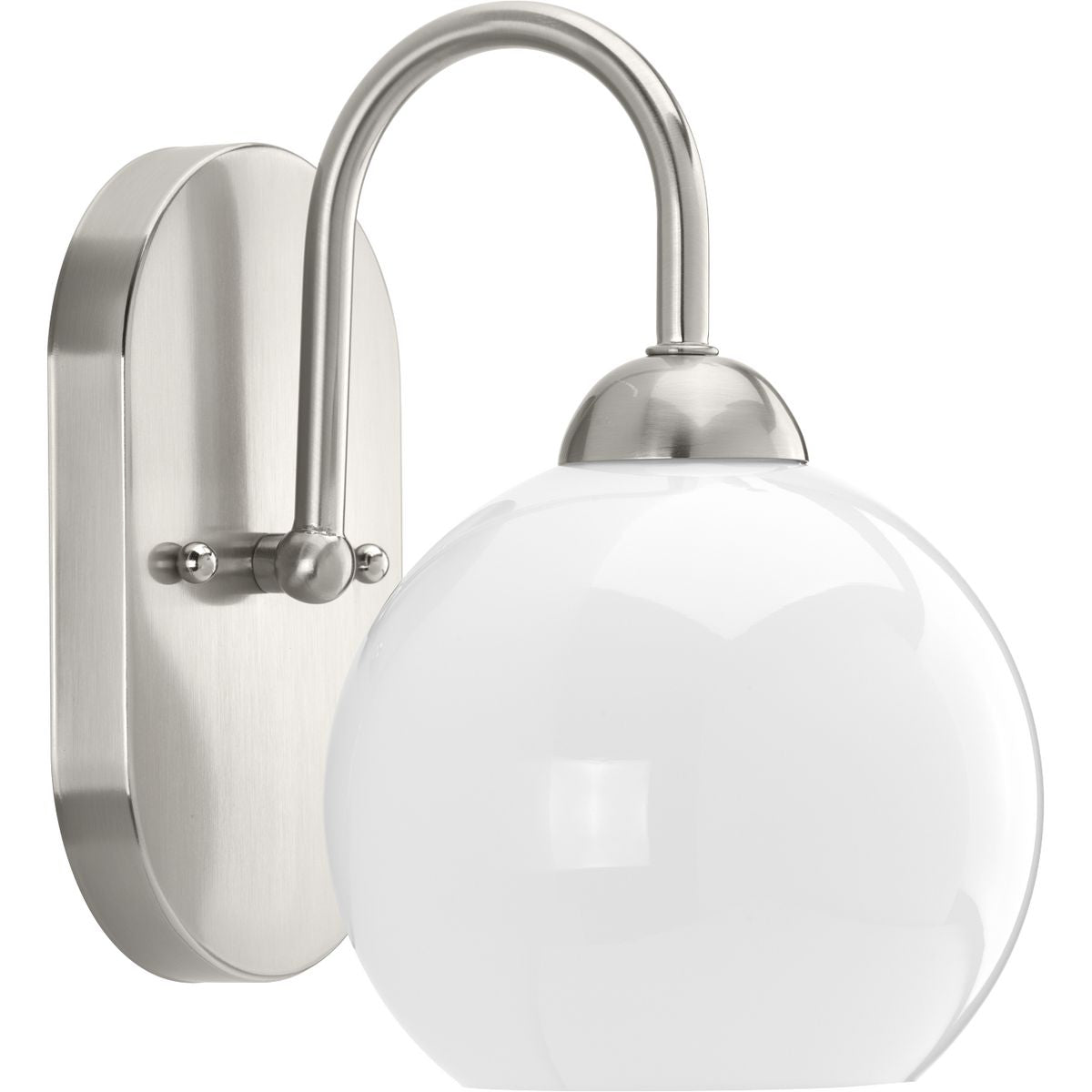 Carisa Collection Single Light Opal Glass Bathroom Vanity Light – Perfect for Modern Bathrooms & Powder Rooms
