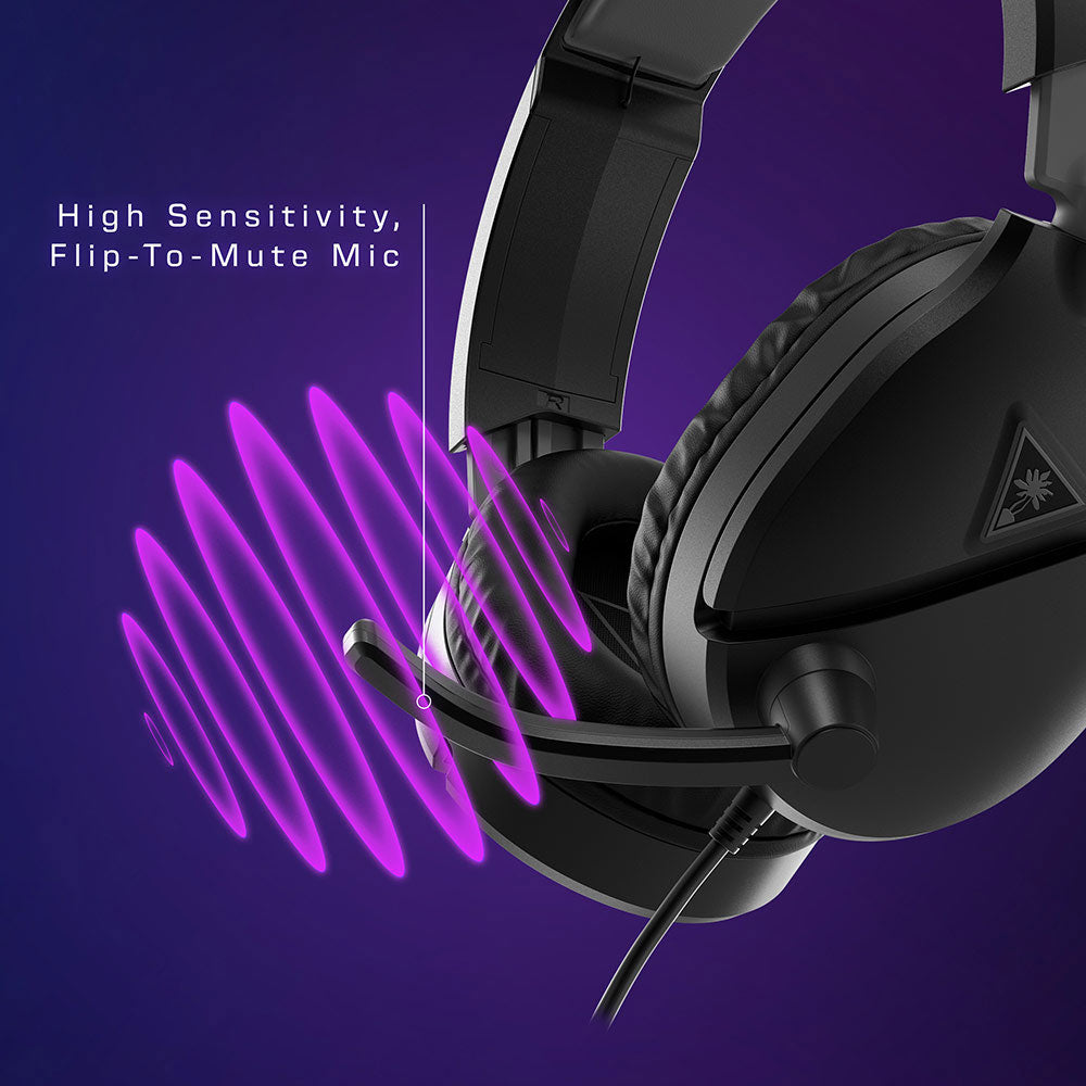 Turtle Beach Recon 70 Multiplatform Gaming Headset - Wired Over-Ear Headphones with Mic for PC, PS4, Xbox, Switch - Black | Perfect for Online Gaming, Streaming & Chatting