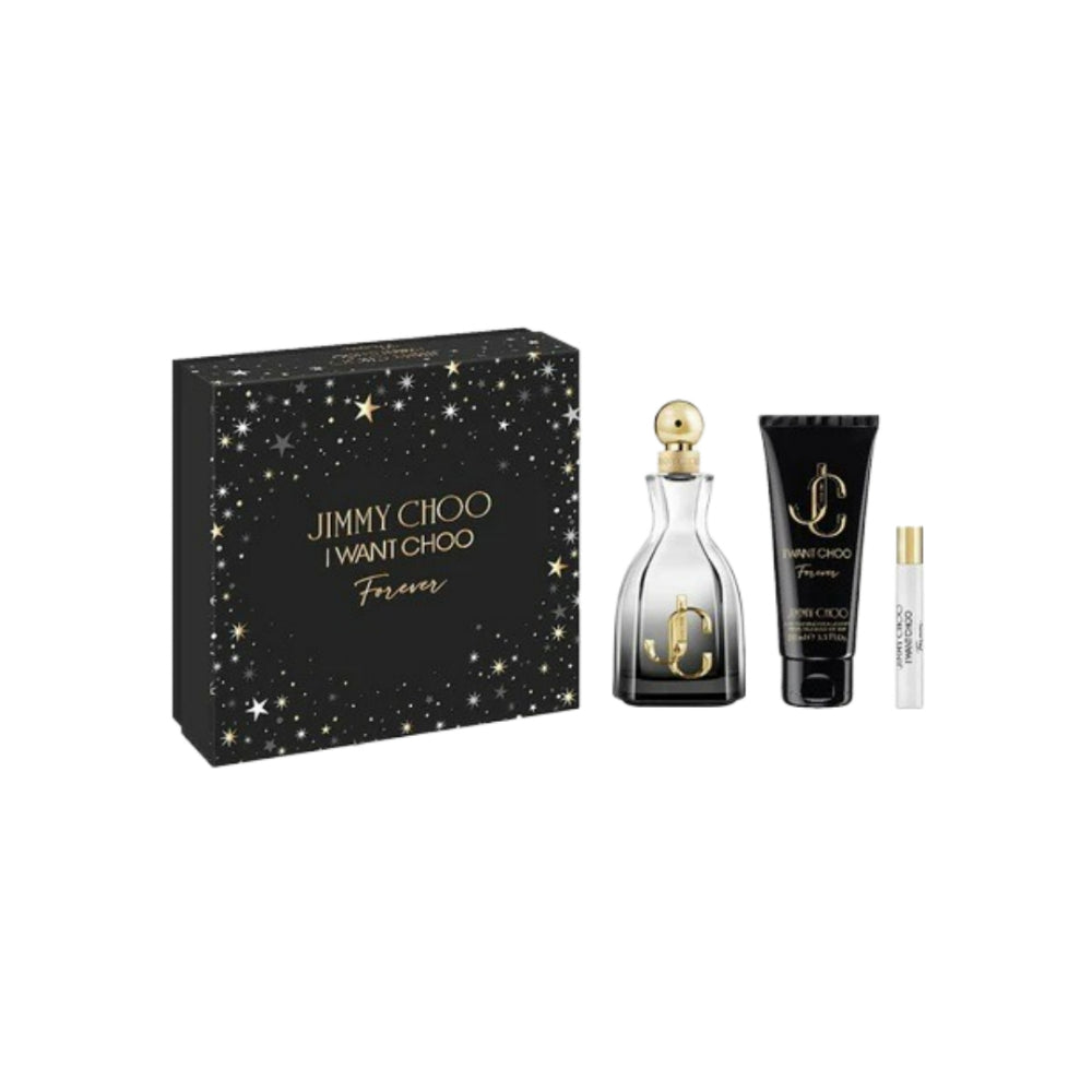 I Want Choo Forever 3 Piece Eau De Parfum Set - 100ml Luxury Women's Perfume Gift Set | Perfect for Valentine's Day, Anniversary & Special Occasions