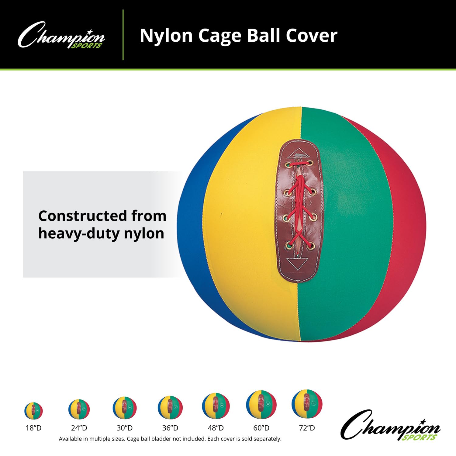Champion Sports Cage Ball Cover - Durable Basketball Net Protector for Outdoor & Indoor Courts - Perfect for Gym, School, and Backyard Play