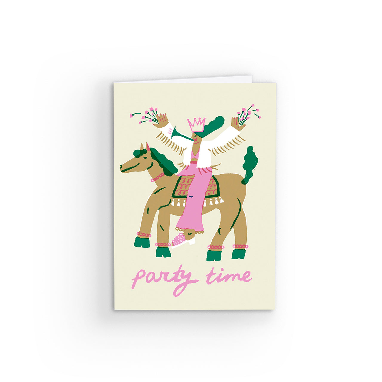 Funny Party Time Greeting Card - Birthday, Anniversary & Celebration Cards for Friends & Family - Perfect for Special Occasions & Events