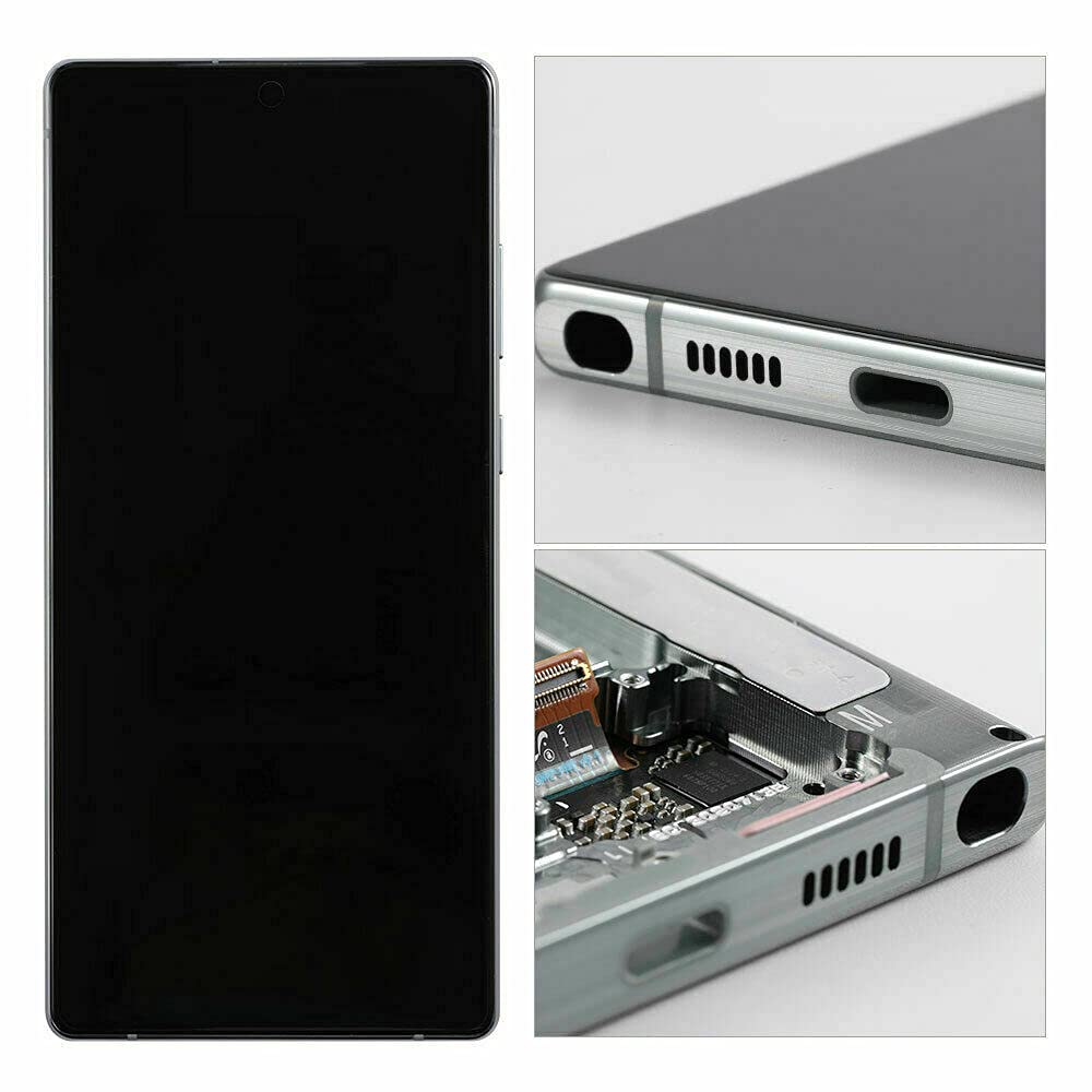 Original LCD Screen Replacement for Samsung Galaxy Note 20 N980 N981 4G/5G - Touch Digitizer Display Assembly with Frame (Green) | Perfect for DIY Phone Repair & Screen Replacement at Home or Office