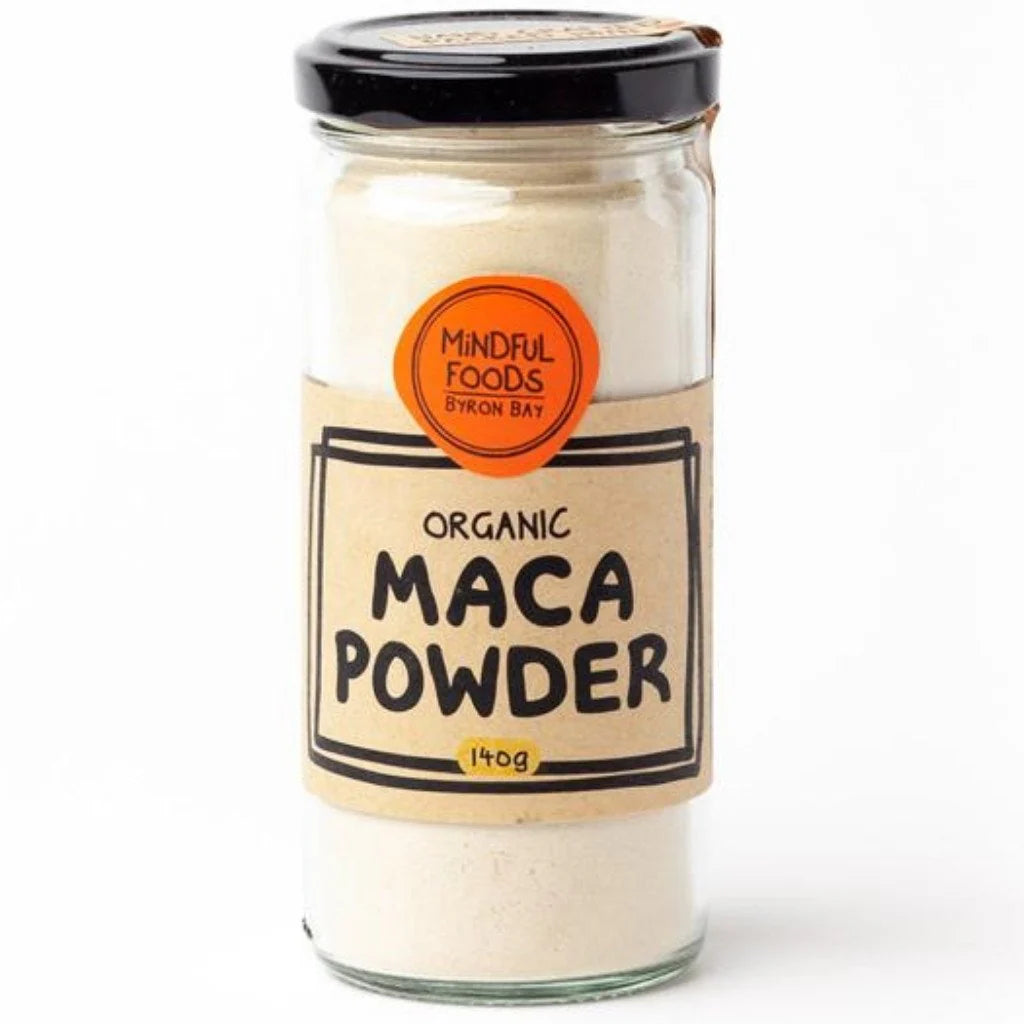 Mindful Foods Organic Maca Powder 140g | Premium Peruvian Superfood for Energy & Vitality | Perfect for Smoothies, Baking & Wellness Drinks