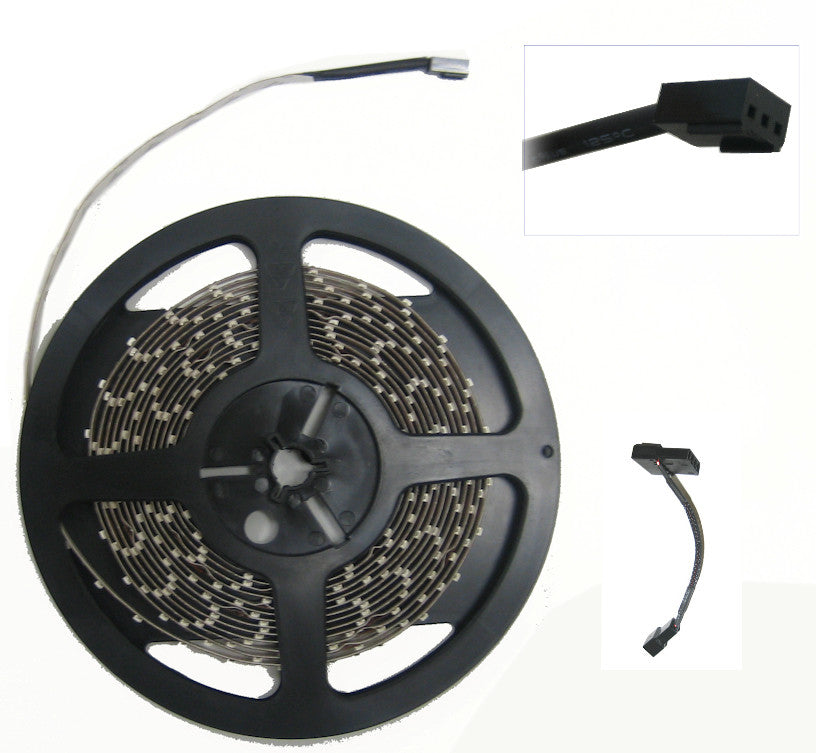 HT 60 LED Double Density Flexible Light Strip - 78 inch (2M) or 197 inch (5M) Length - 12V White 6500K - Perfect for Home Decoration, Under Cabinet Lighting & DIY Projects