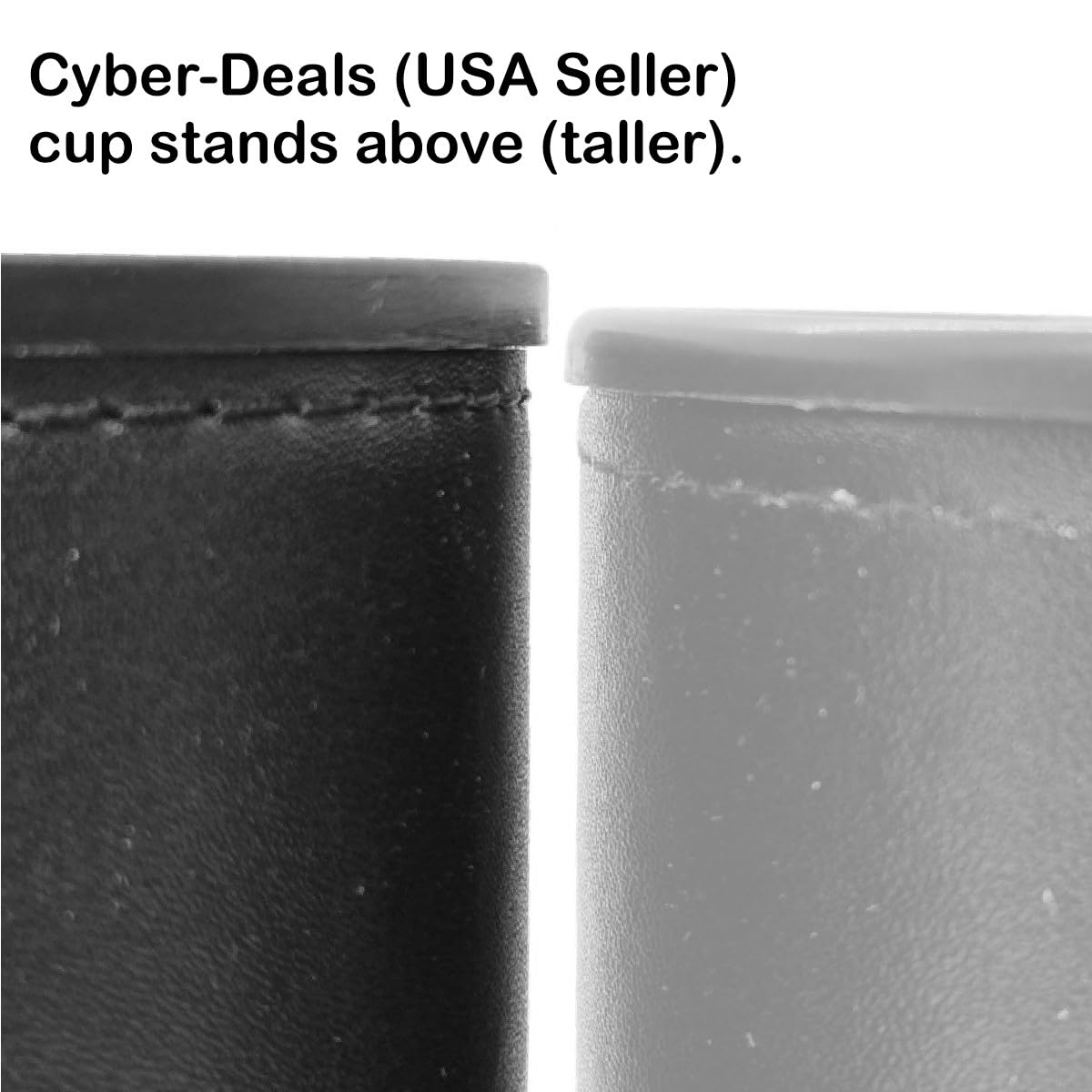 Premium Spanish Dice Cup Set - PU Leather with Reinforced Base & Felt Lining for Casino & Home Games