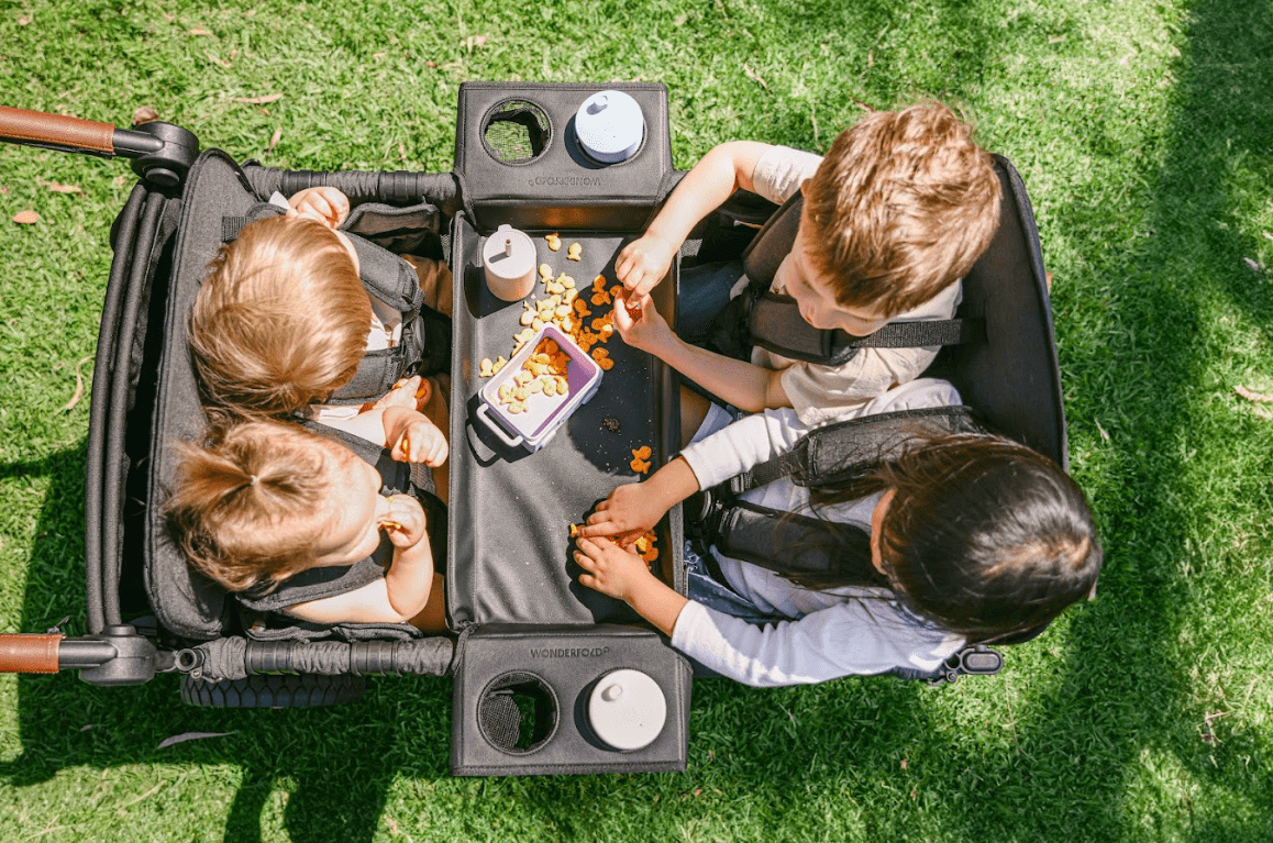 Wonderfold Wagon W Series Flex Snack Tray - Premium Stroller Accessory for Snacks & Drinks | Perfect for Family Outings, Beach Trips & Park Adventures