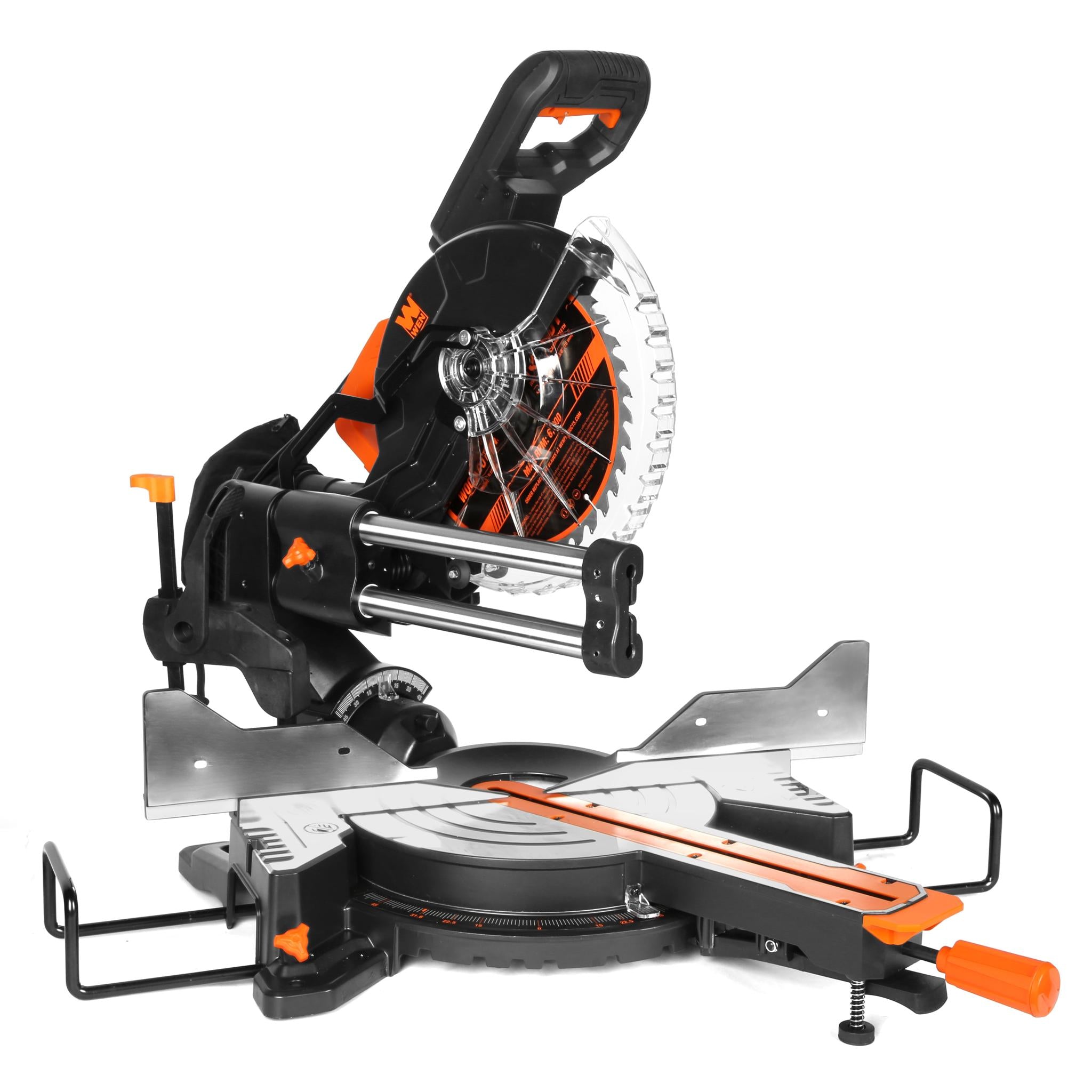 WEN MM1015 15 Amp 10 Inch Dual Bevel Sliding Compound Miter Saw with LED Cutline - Perfect for Woodworking, DIY Projects, and Professional Construction Use
