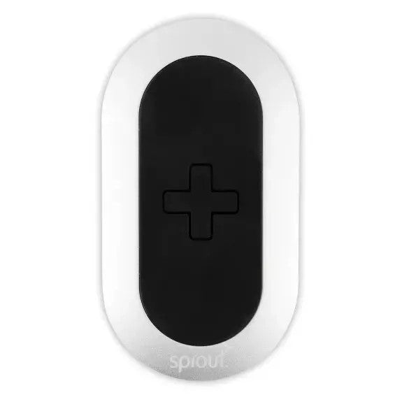 Sprout Single Wireless Charging Pod - Fast Qi Charger for iPhone & Android - Silver | Perfect for Nightstand, Office Desk & Travel