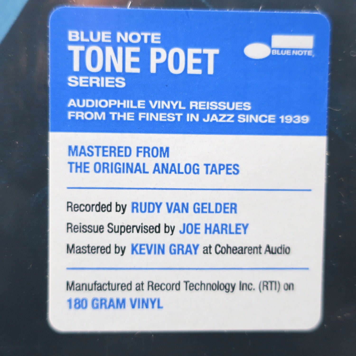 Grant Green 'Feelin' The Spirit' Blue Note Tone Poet 180g Vinyl LP - Jazz Vinyl Record for Audiophiles & Collectors - Perfect for Relaxing Evenings & Music Enthusiasts