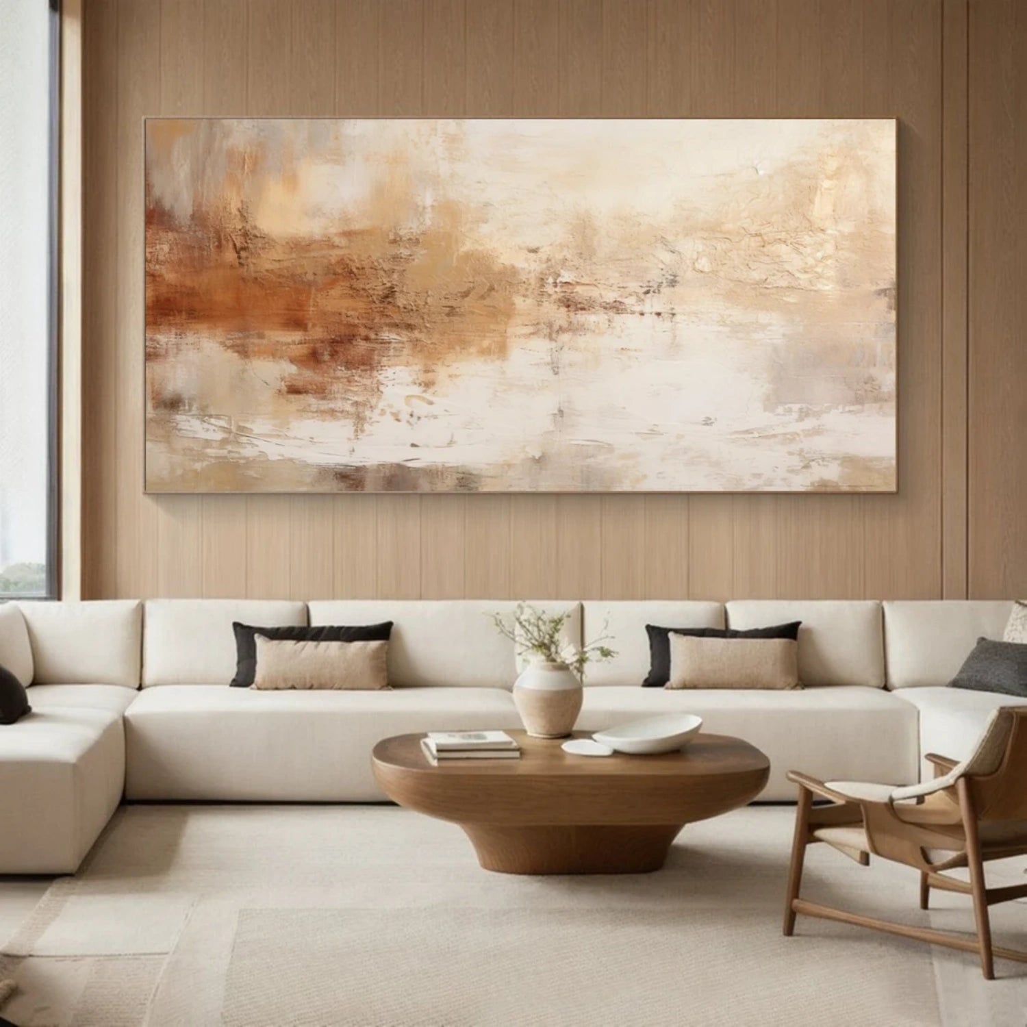 Abstract Tranquility Wall Art Print #WS272 - Modern Canvas Painting for Living Room, Bedroom & Office Decor