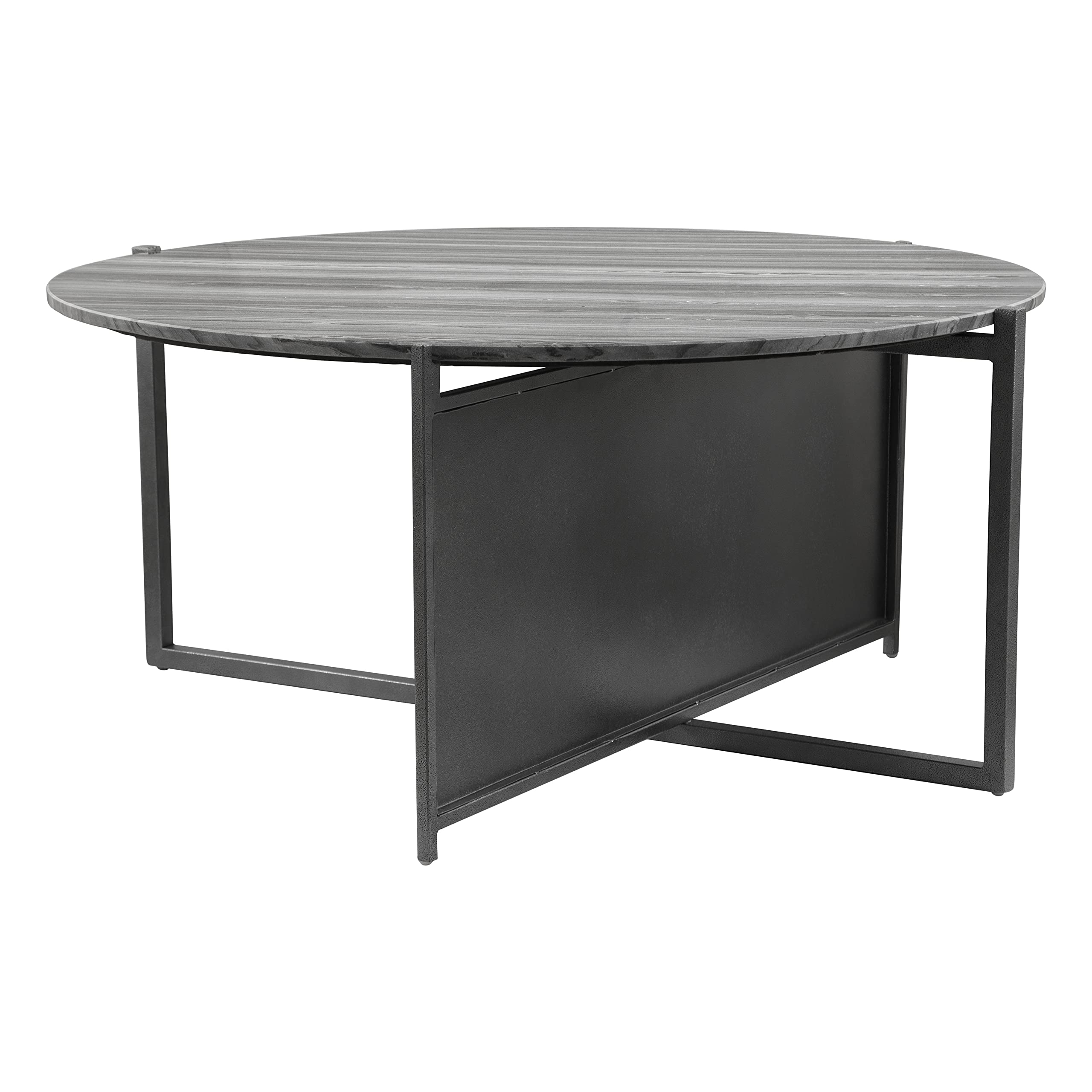 Modern Zuo McBride Coffee Table in Gray & Black - Stylish Living Room Centerpiece for Home & Office Decor