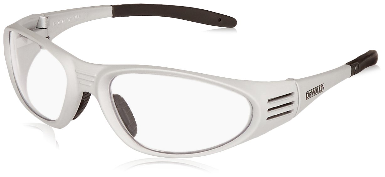 DeWalt DPG56-1D Safety Glasses - ANSI Z87.1 Certified, Anti-Fog, Clear Lens Protective Eyewear for Construction, Woodworking & DIY Projects