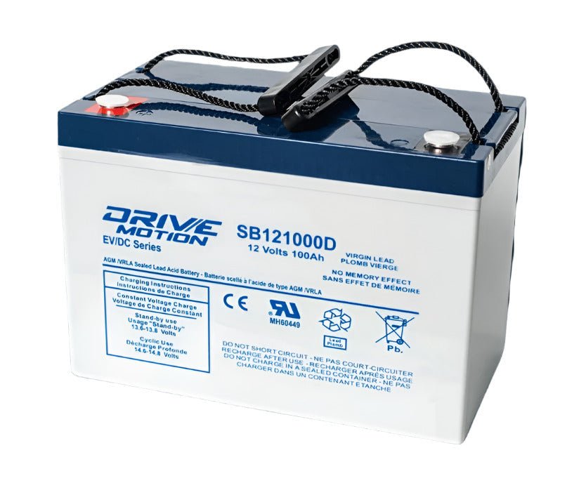 12V 100Ah Lithium Deep Cycle Battery - Replacement for Q Power QP12 100 with M8 Terminals | Perfect for RV, Solar, Marine & Off-Grid Power Systems