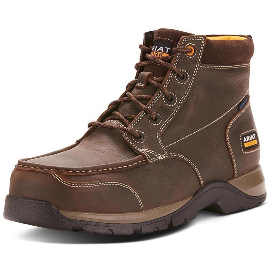 Edge LTE Composite Toe Waterproof Chukka Work Boot Dark Brown