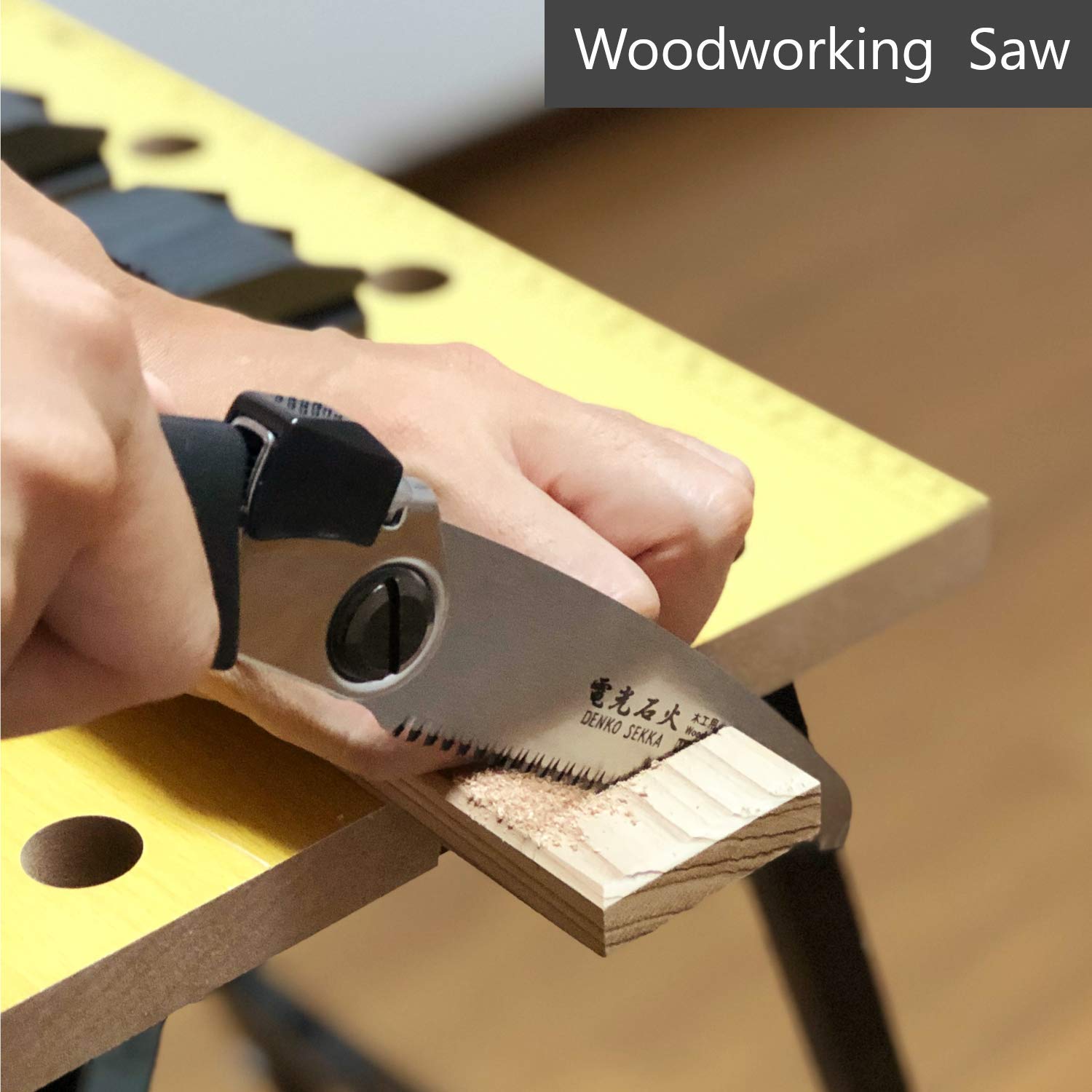 Premium Japanese Pull Saw for Woodworking - High Precision Blade with Long Handle for Smooth Cutting - Ideal for Wood Crafting, DIY Projects & Professional Carpentry - Heavy Duty Woodworking Hand Saw