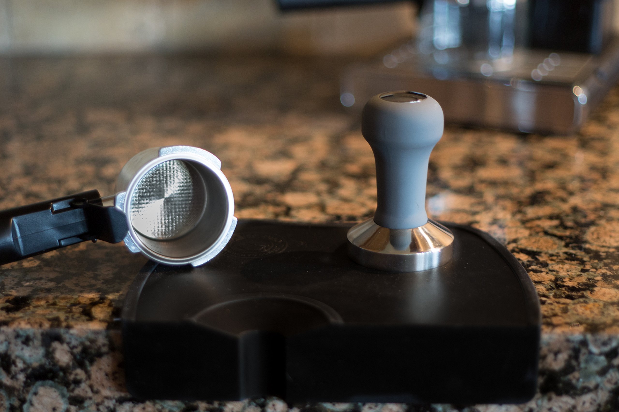 58mm Red Coffee Tamper for Espresso - Perfect for Baristas & Home Brewing, Durable Stainless Steel Espresso Press Tool for Professional & Home Use