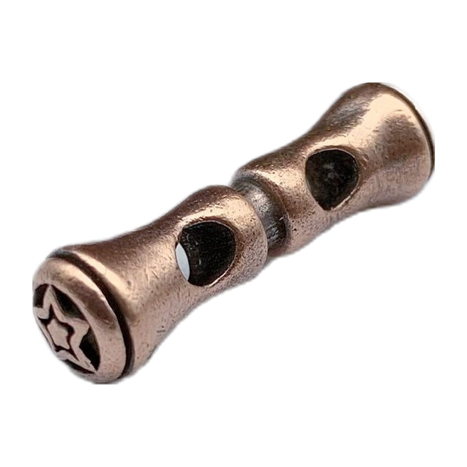 Vintage Brass Hand Bar EDC Beads - DIY Paracord Keychain Accessories for Survival Gear, Camping, Hiking & Everyday Carry (EDC) - Perfect for Keyrings, Backpacks and Outdoor Adventures