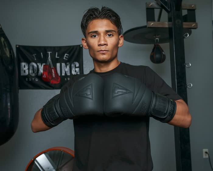 Premium Black Bolstered Leather Boxing Gloves - Heavy Bag Training, Kickboxing, MMA & Punching Bag Workouts - Durable Leather for Gym, Home & Professional Use
