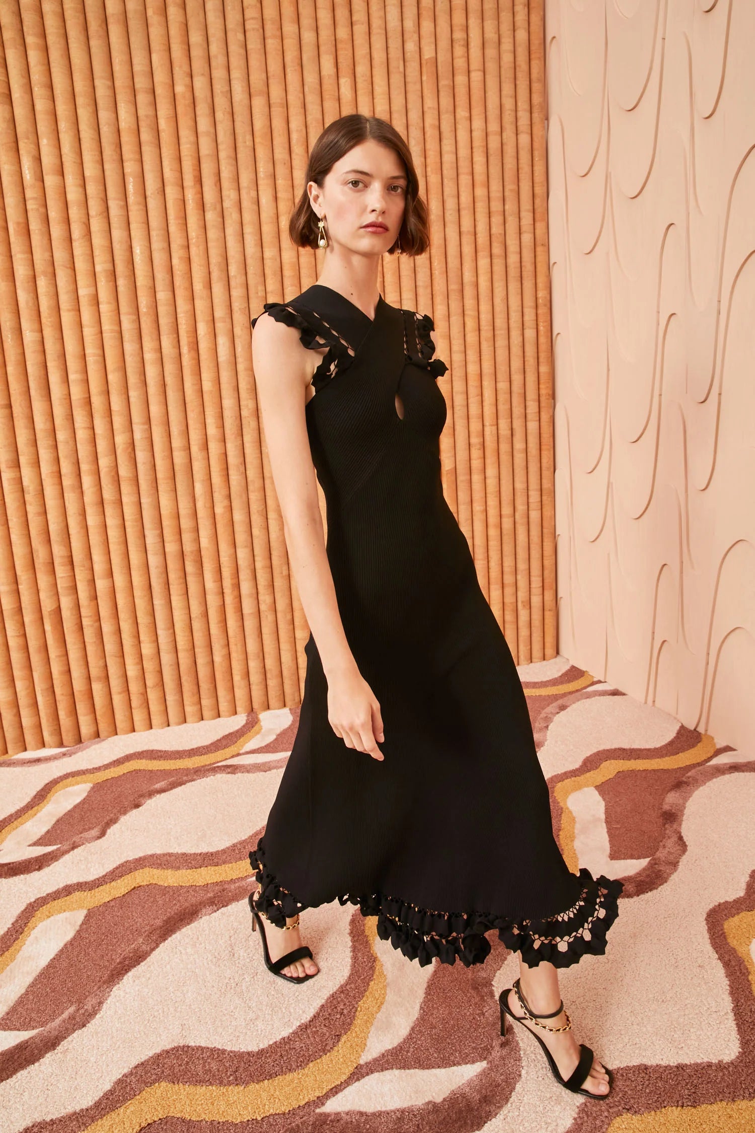 Fiora Black Dress for Women - Elegant & Comfortable Casual Wear for Parties, Dates & Office