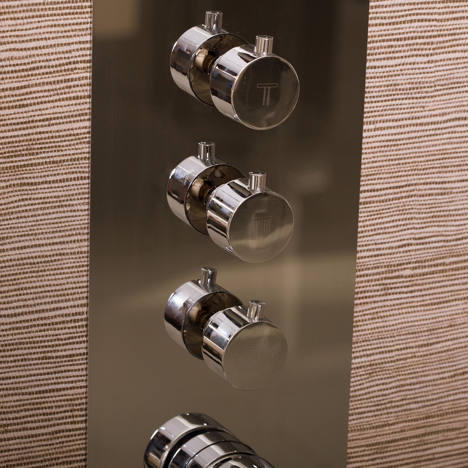 DAX Round LED Rain Shower System with Hand Shower - Ceiling Mounted Brass Showerhead with Chrome Finish & Individual Controls (DAX R242) - Perfect for Modern Bathrooms & Spa-Like Shower Experience