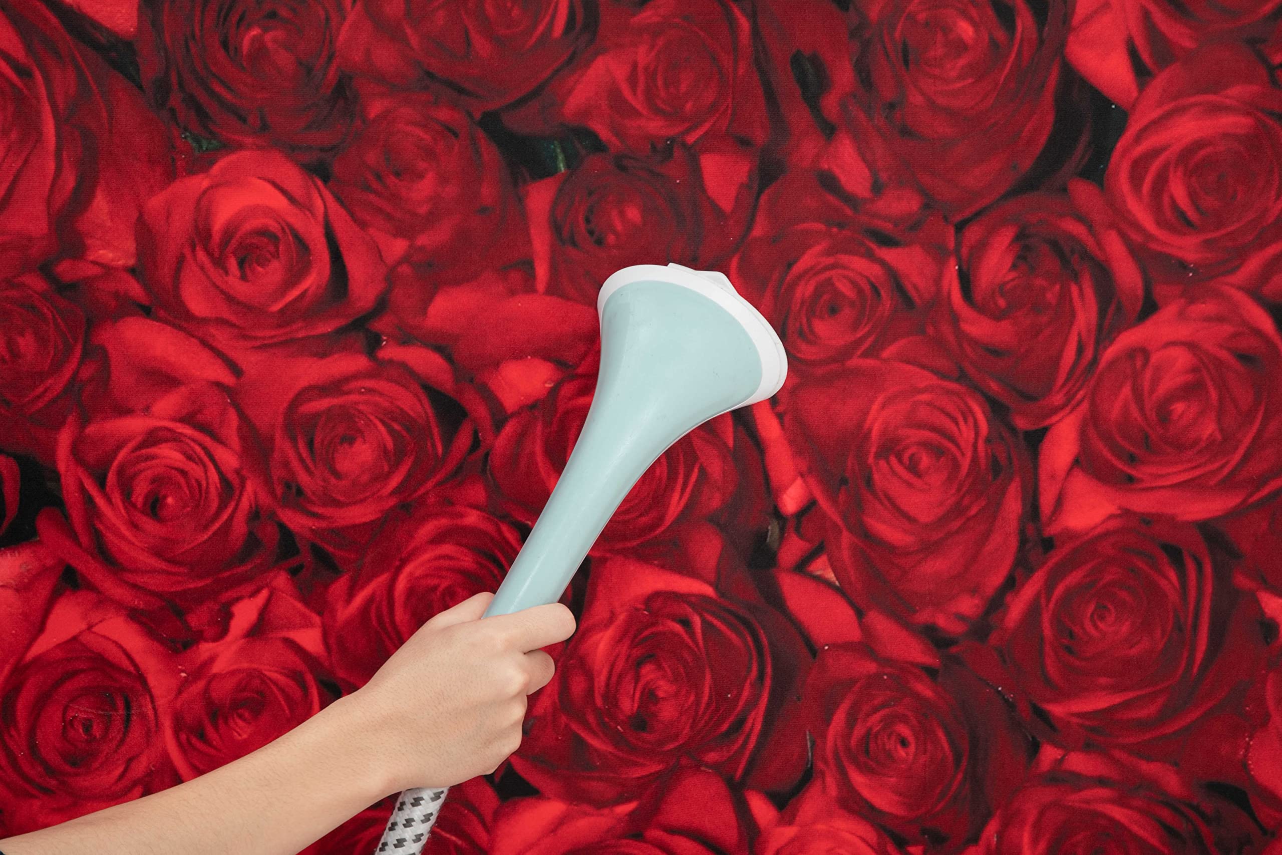 8x8ft Valentine's Day Backdrop - Red Rose Wedding Photography Background Floral Bridal Party Decor for Photo Booth Props | Perfect for Wedding Receptions, Bridal Showers & Anniversary Celebrations