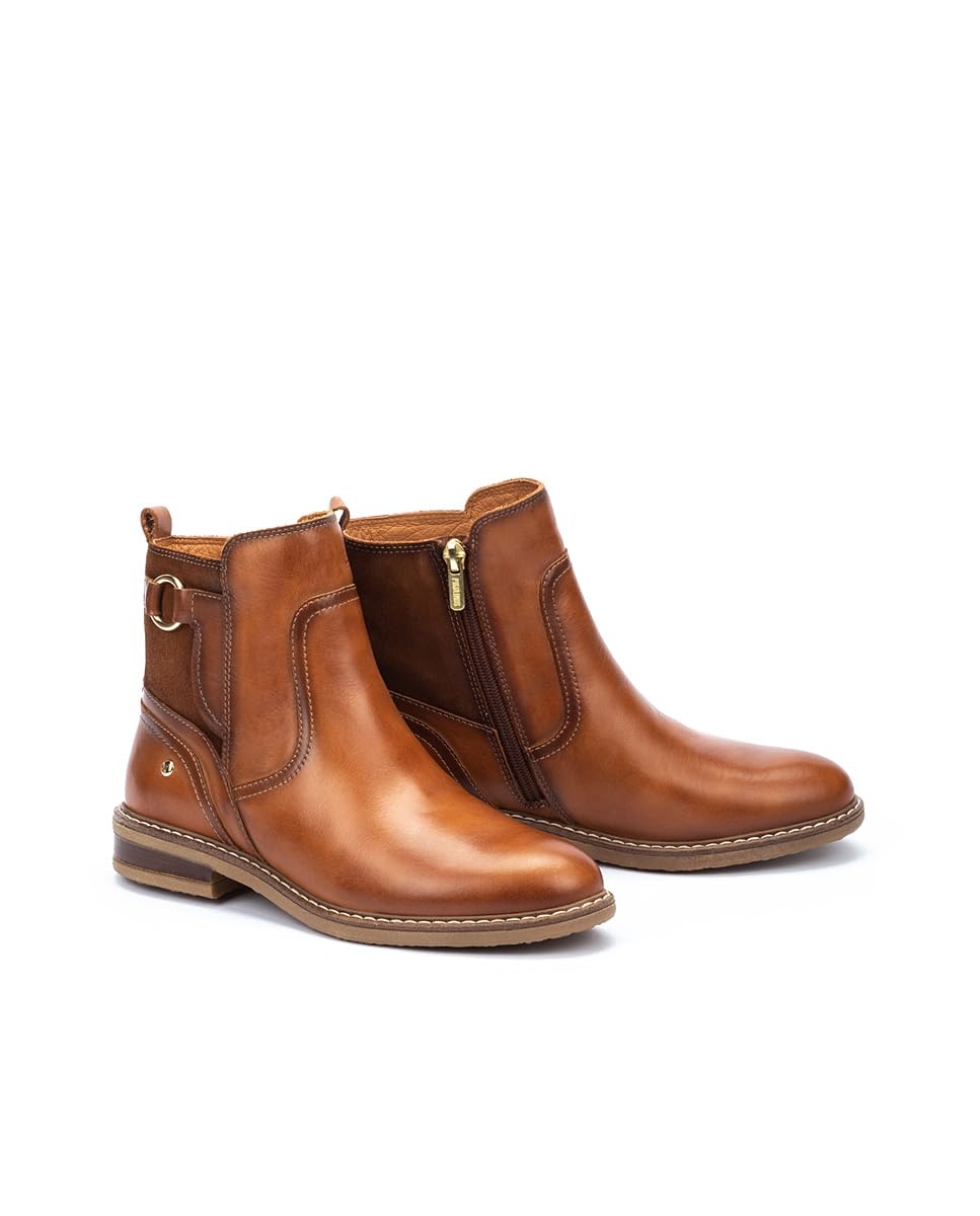 PIKOLINOS Women's Leather Flat Ankle Boots - Aldaya Style Comfortable Casual Shoes for Walking, Work & Everyday Wear