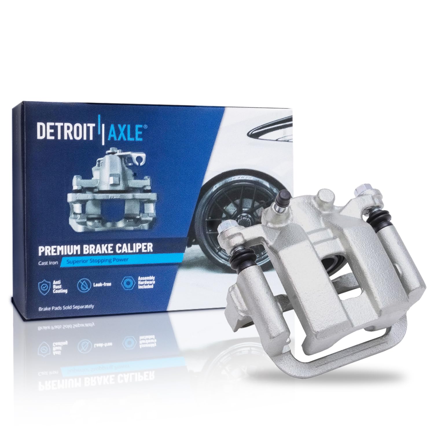 Detroit Axle Rear Right Brake Caliper Replacement for 2003-2005 Infiniti G35 & 350Z, 2003-2007 Nissan Murano, 2004-2009 Nissan Quest - Passenger Side Disc Brake Caliper with Bracket - Perfect for Smooth Braking & Safe Driving