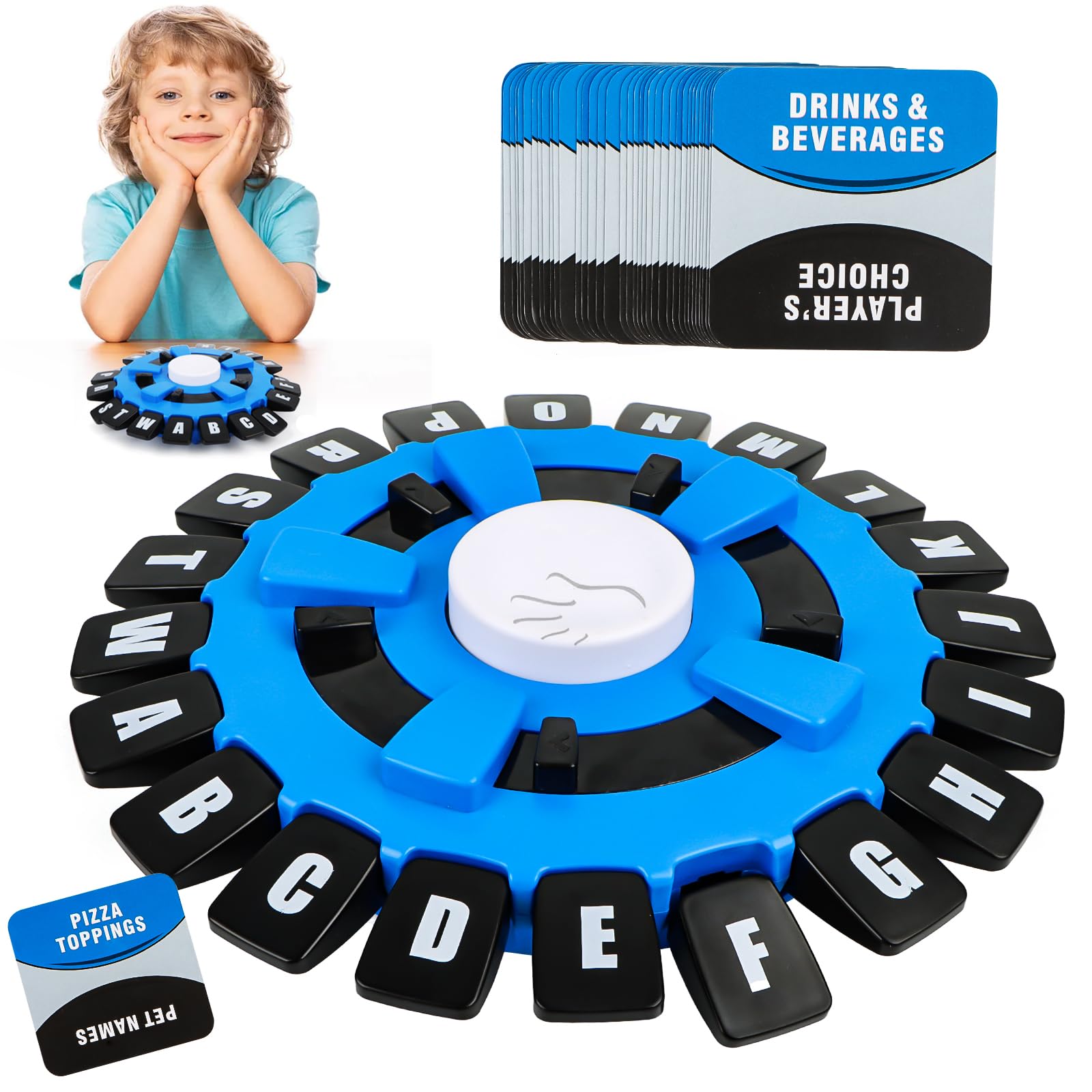 Thinking Letter Toys & Word Games - Educational Tabletop Card Games for Kids, Adults & Families - Fun Interactive Learning Toys for Home, Classroom & Travel