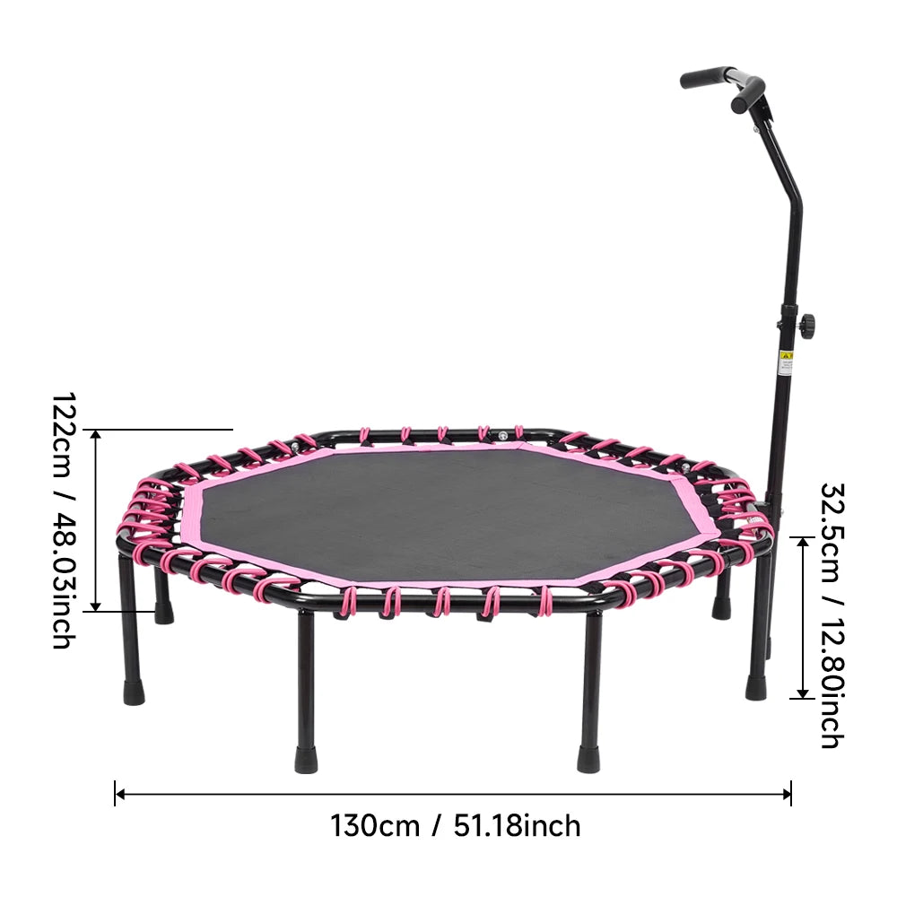 Best Mini Trampoline for Adults & Kids - Indoor/Outdoor Bungee Jumping Fitness Rebounder for Home Gym & Backyard Fun