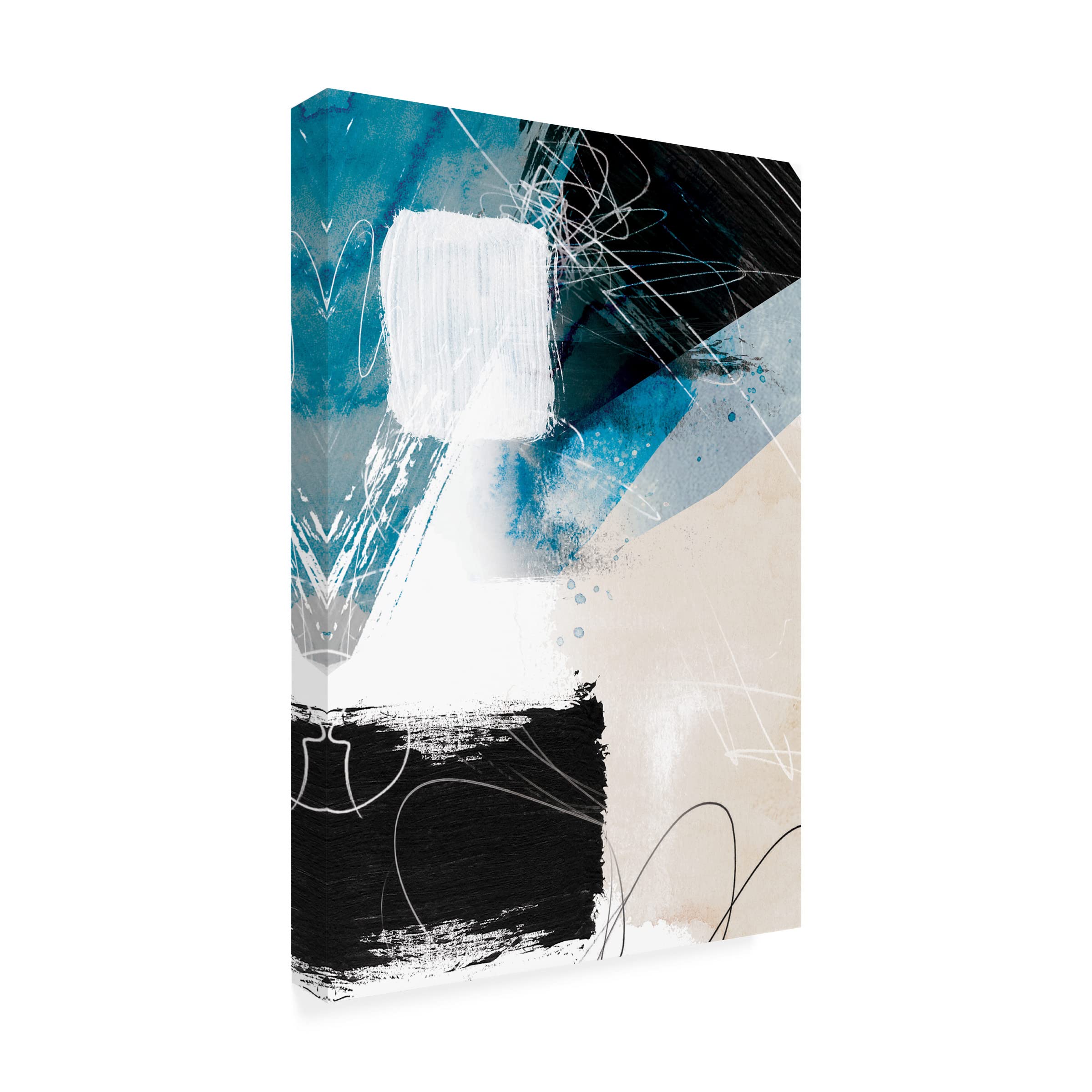 Trademark Fine Art 'Protective Nature 1' Canvas Wall Art by Louis Duncan He - Nature Landscape Painting for Living Room, Bedroom & Office Decor